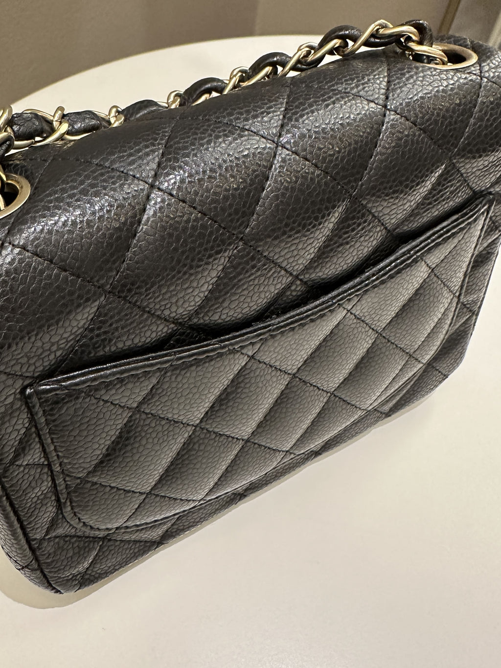 Chanel Classic Quilted Mini Square Black Caviar