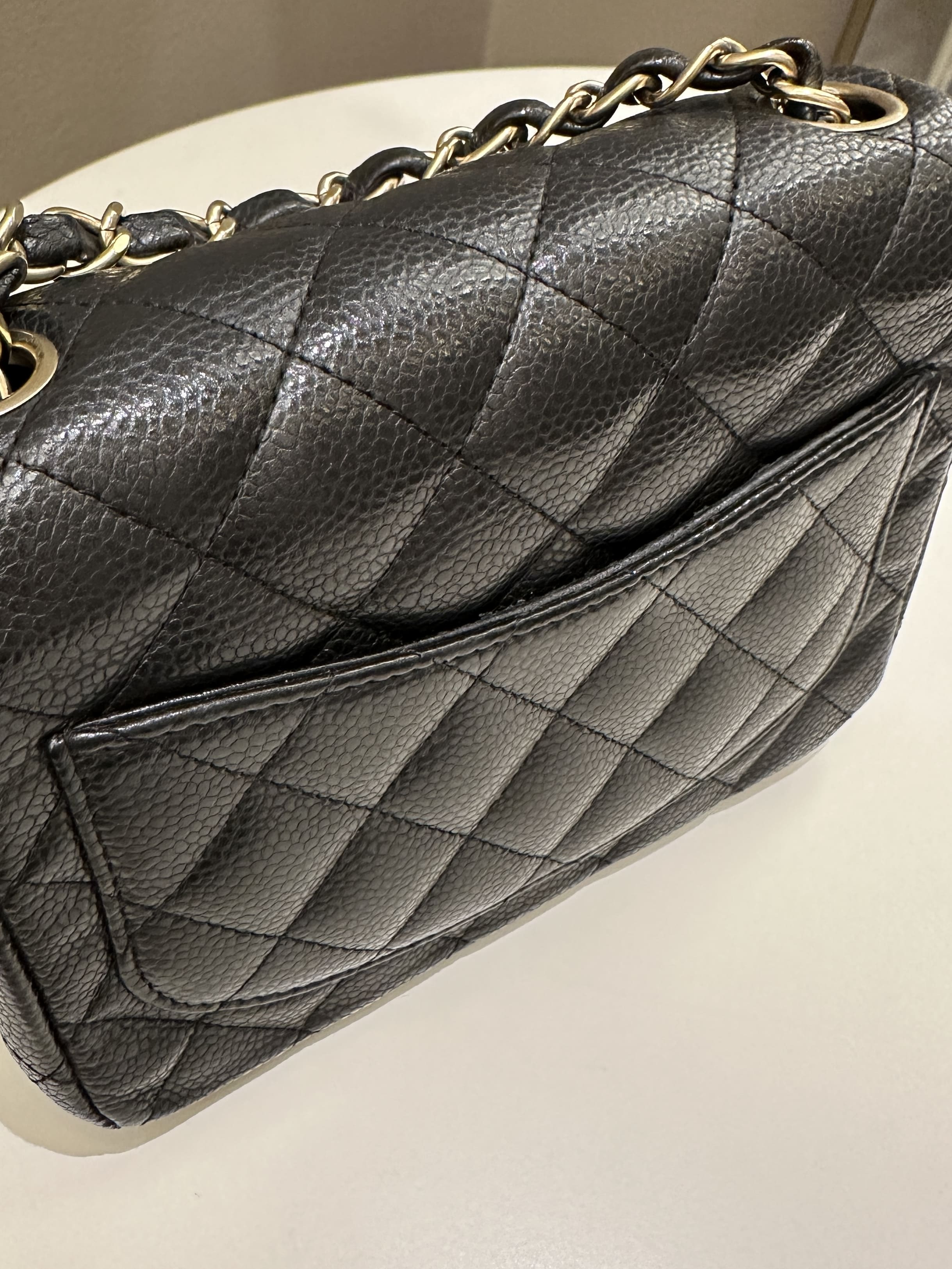 Chanel Classic Quilted Mini Square Black Caviar