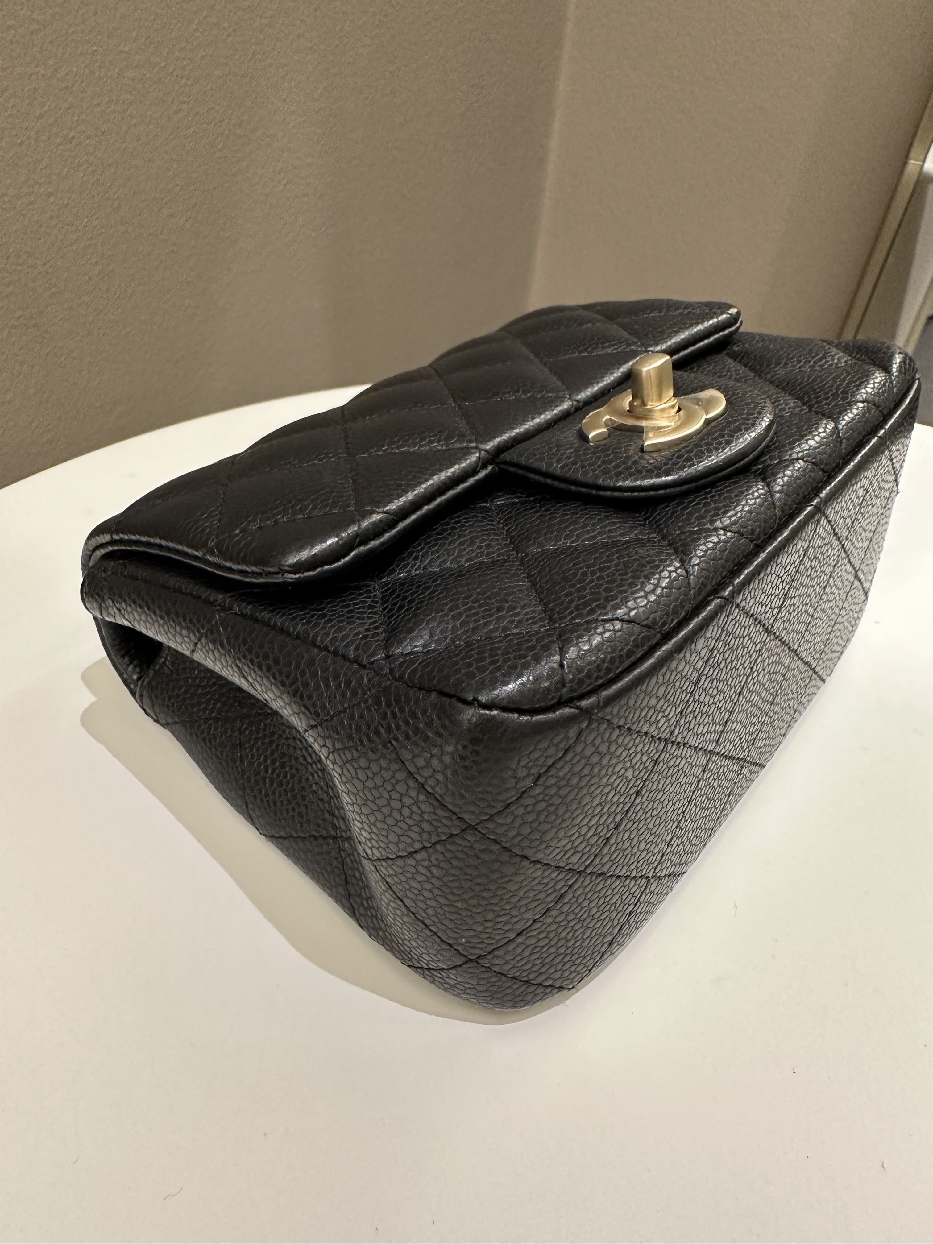 Chanel Classic Quilted Mini Square Black Caviar