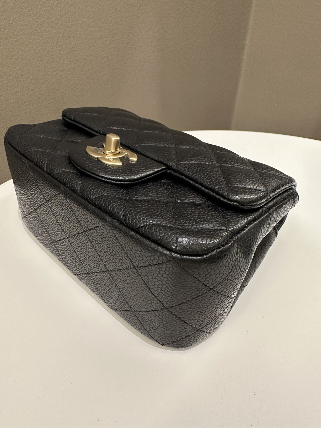 Chanel Classic Quilted Mini Square Black Caviar