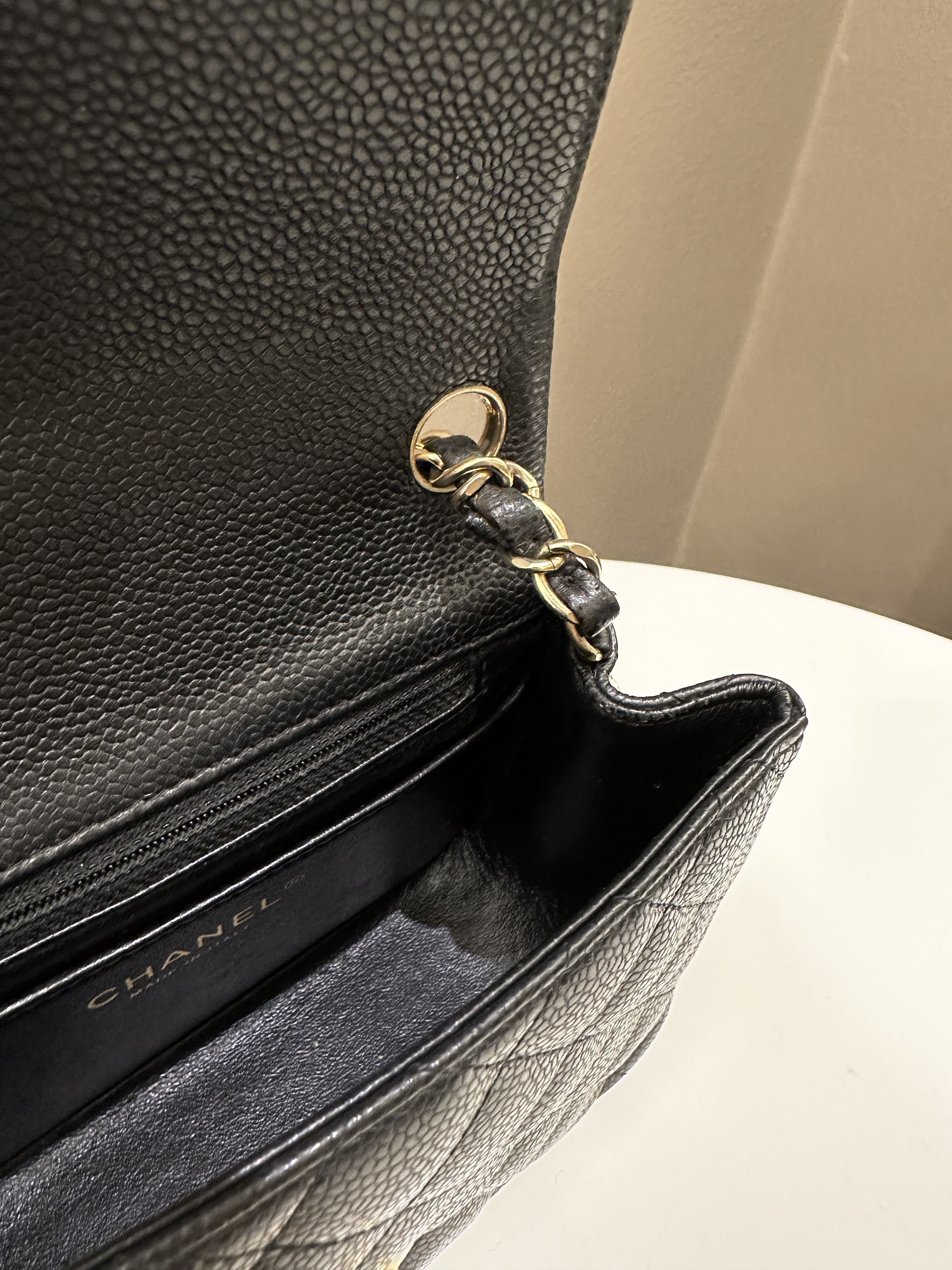 Chanel Classic Quilted Mini Square Black Caviar