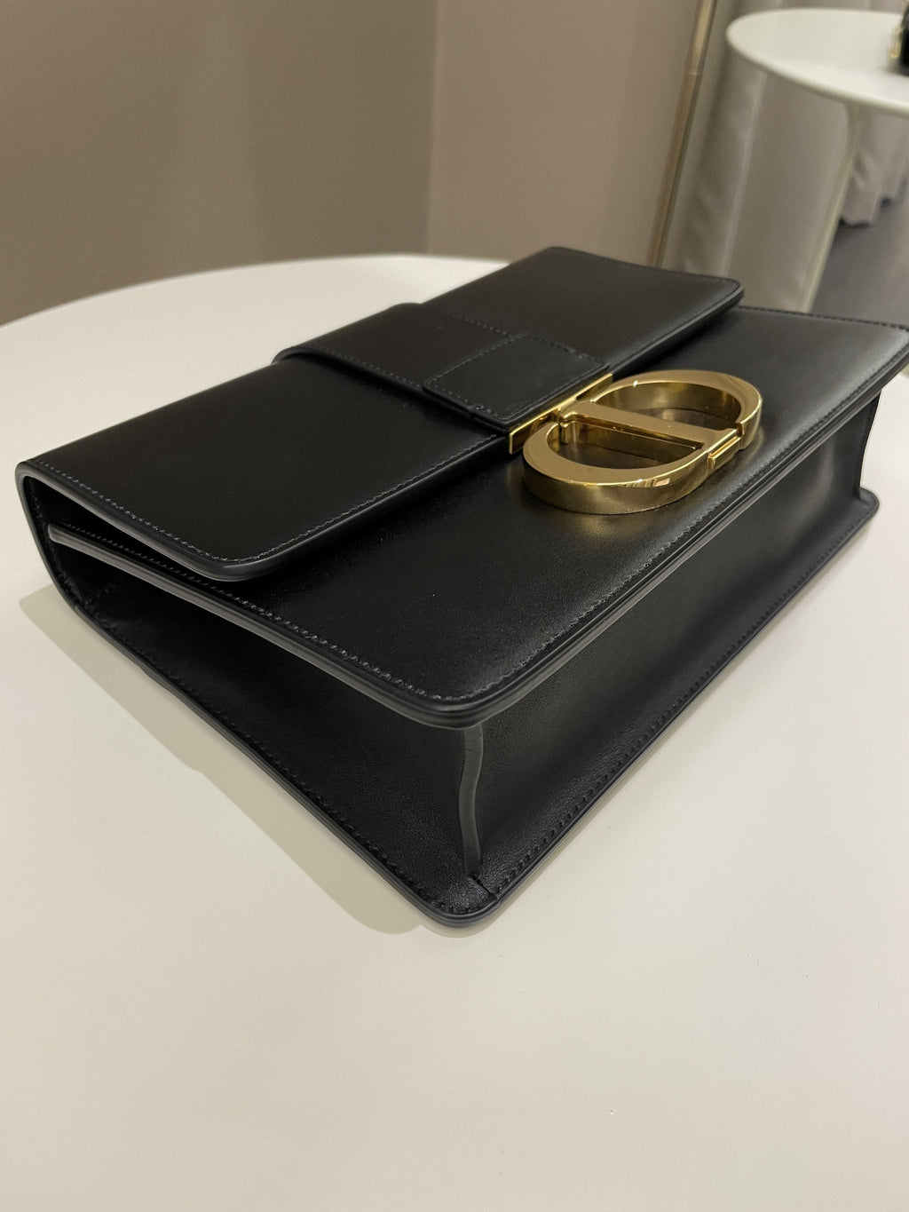 Dior Montaigne 30 Black Calfskin