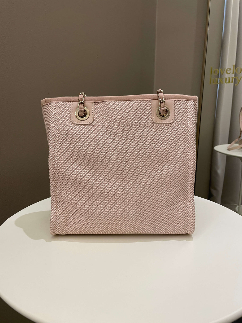 Chanel Deauville PST Beige Jacquard