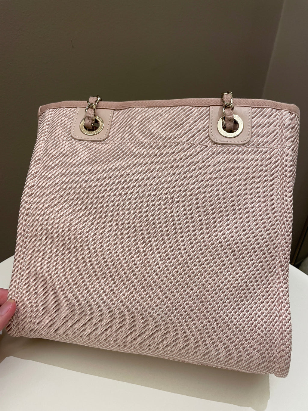 Chanel Deauville PST Beige Jacquard