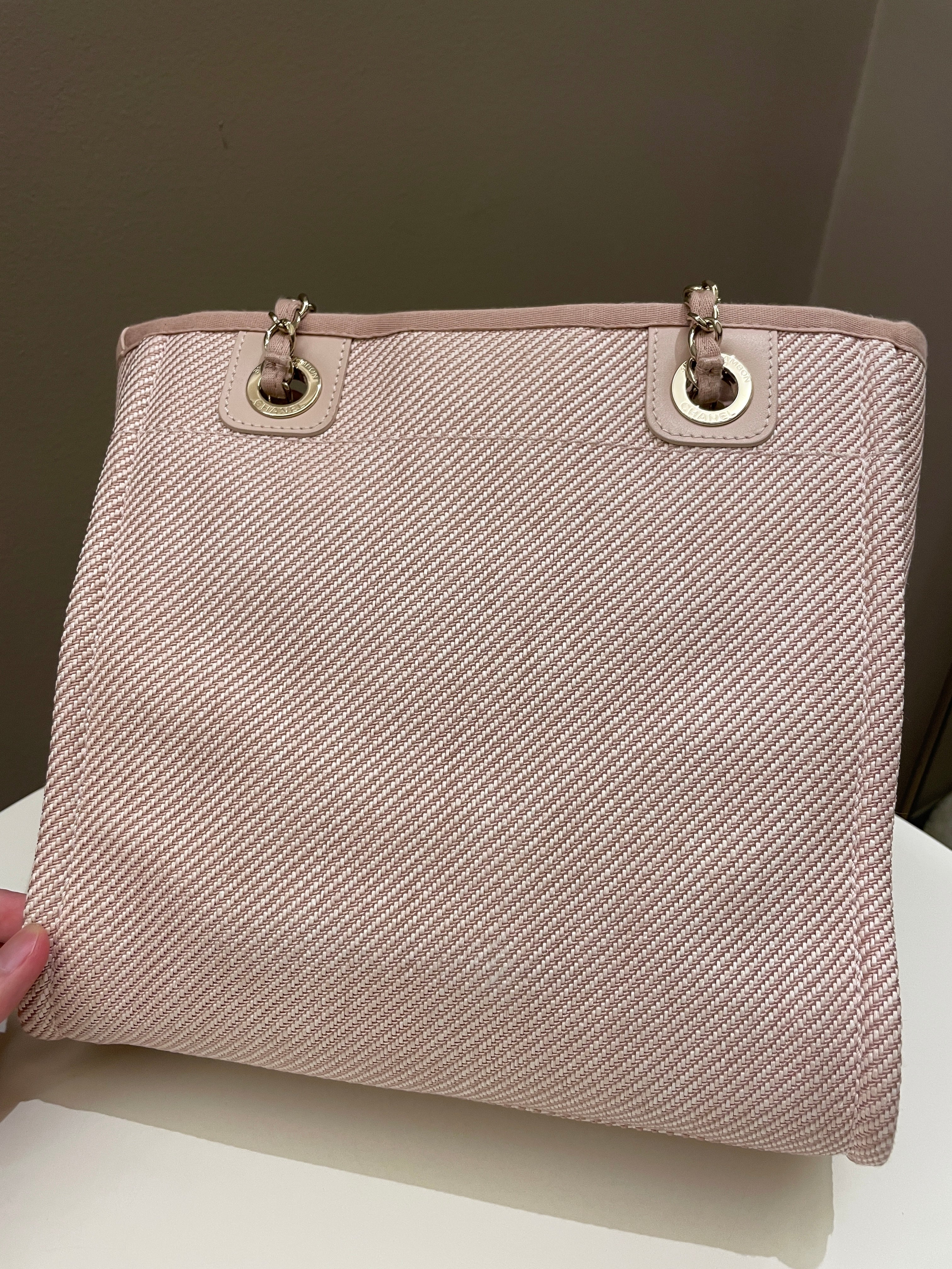 Chanel Deauville PST Beige Jacquard