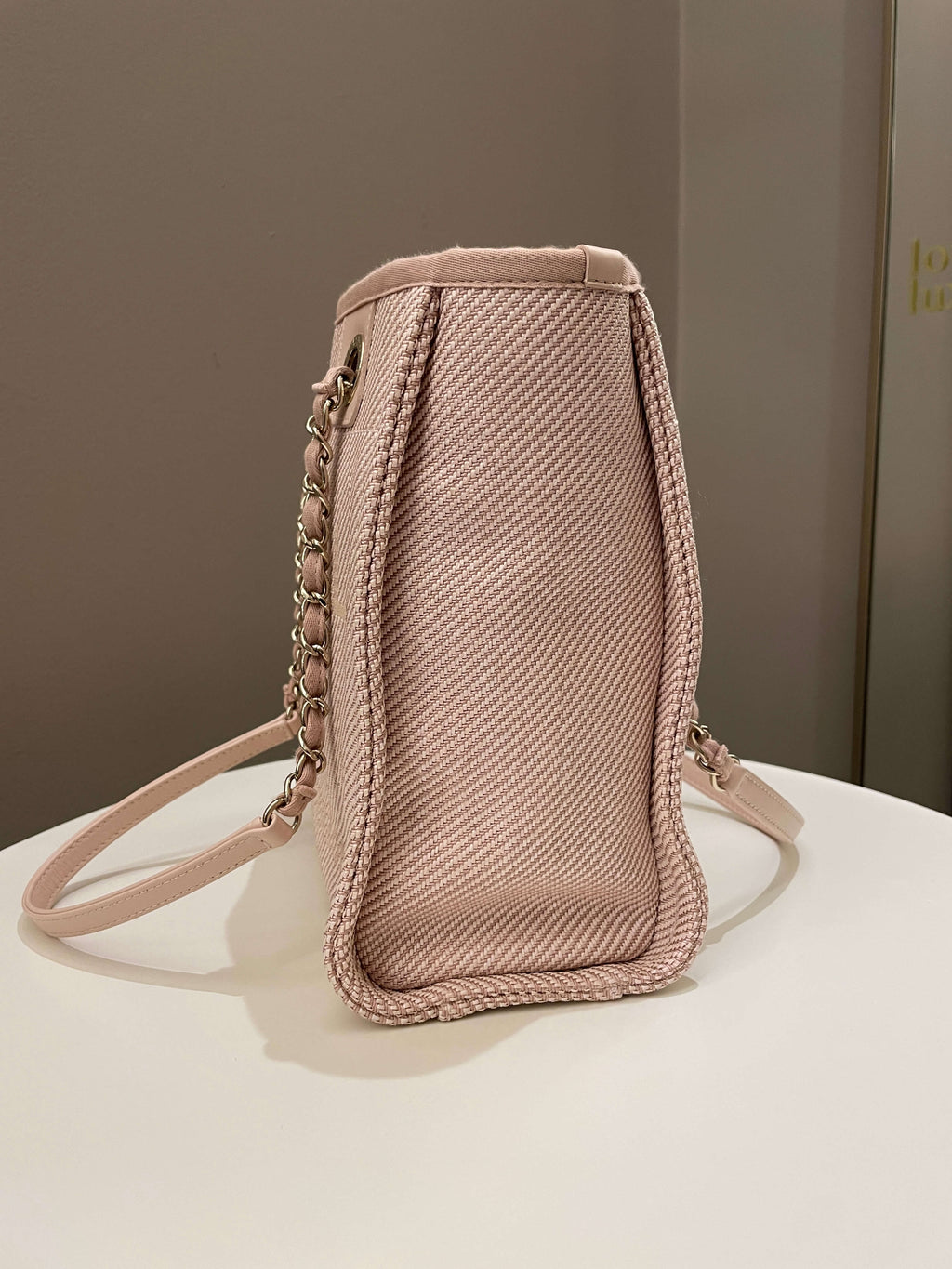 Chanel Deauville PST Beige Jacquard