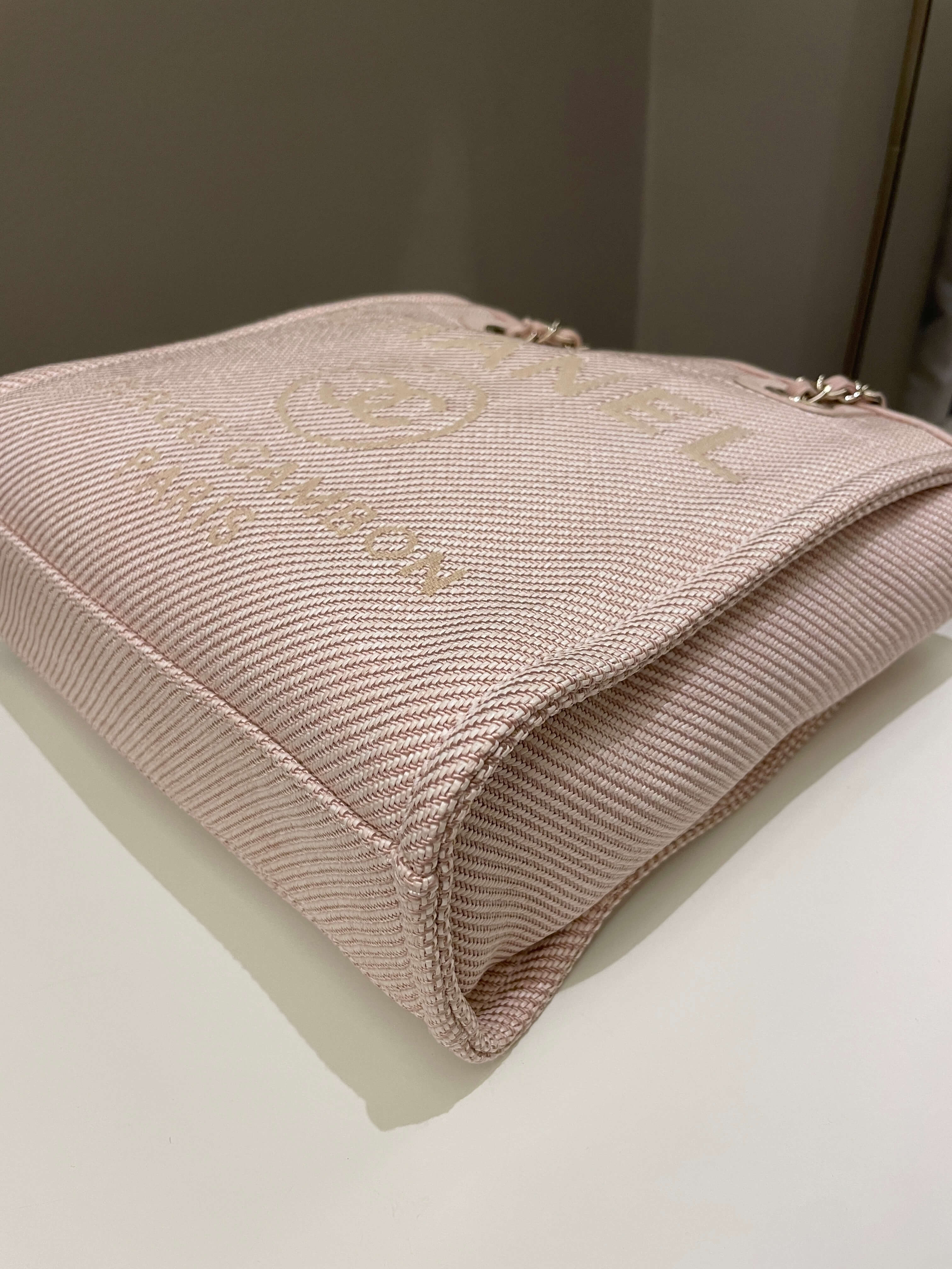 Chanel Deauville PST Beige Jacquard