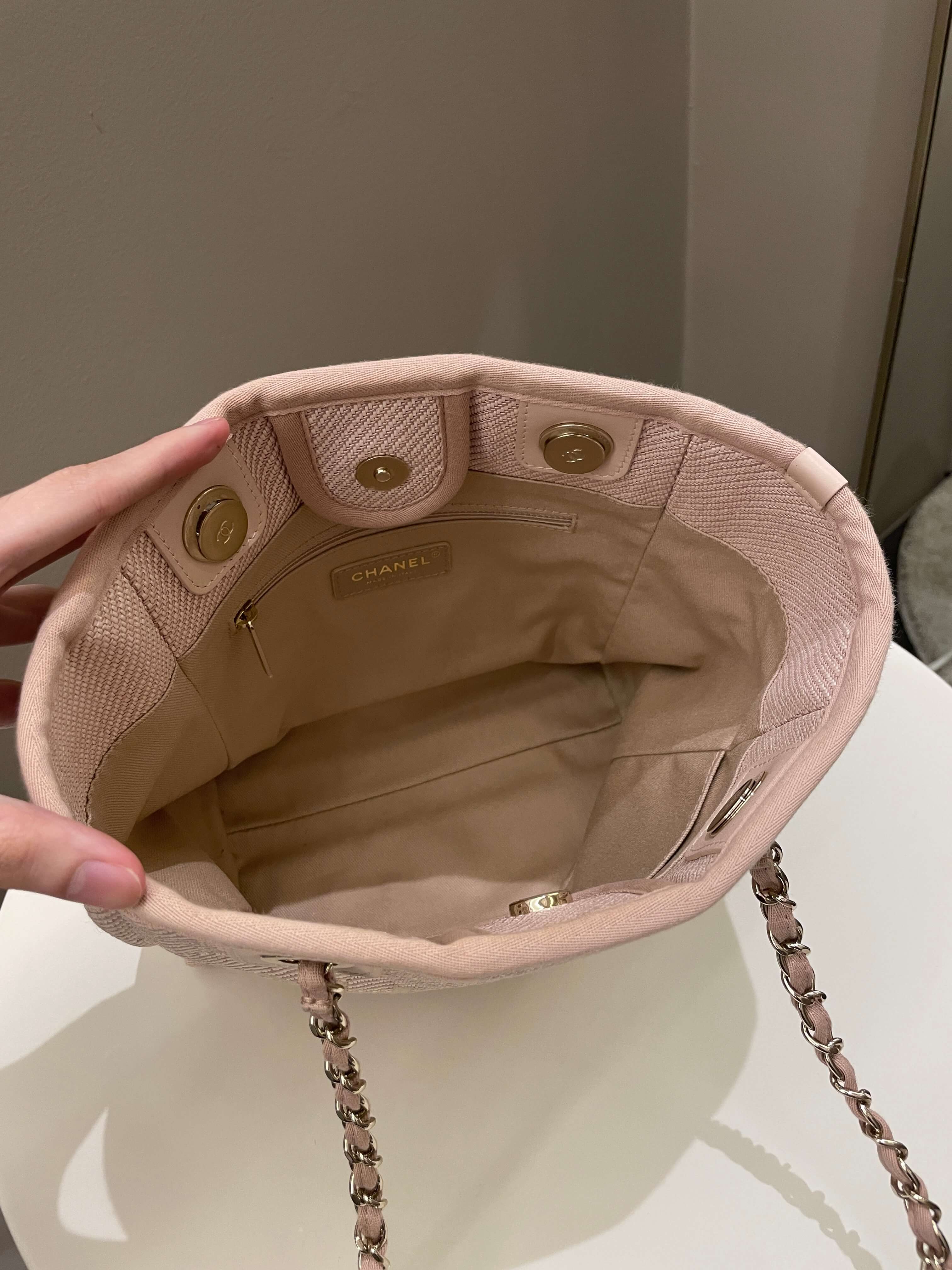 Chanel Deauville PST Beige Jacquard