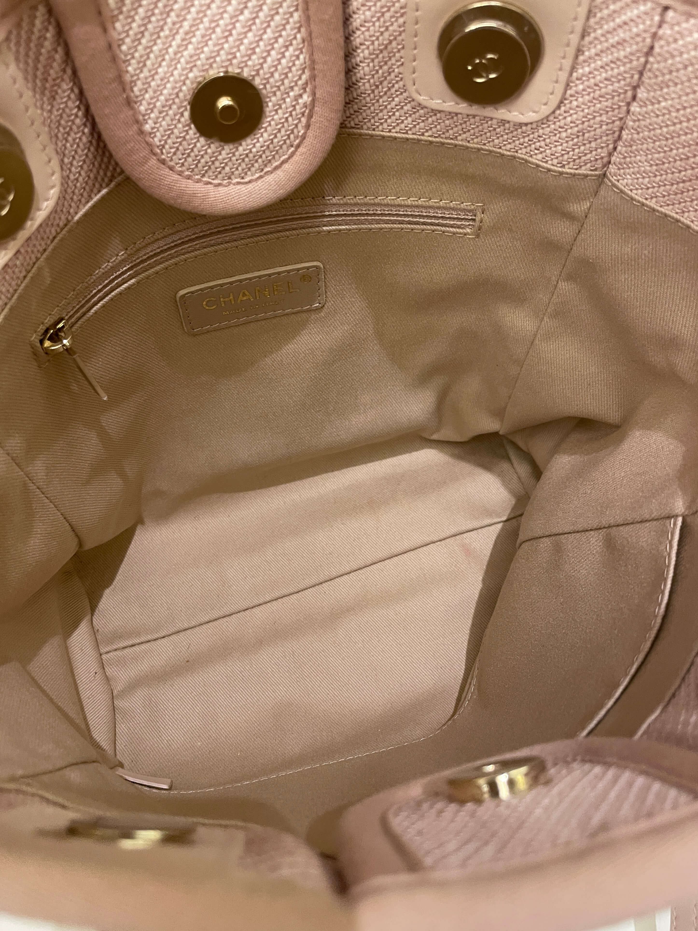 Chanel Deauville PST Beige Jacquard