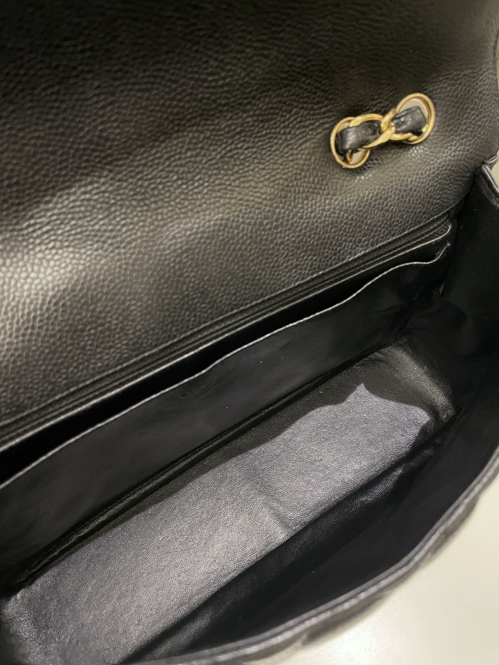 Chanel Classic Quilted Jumbo Single Flap Black Caviar