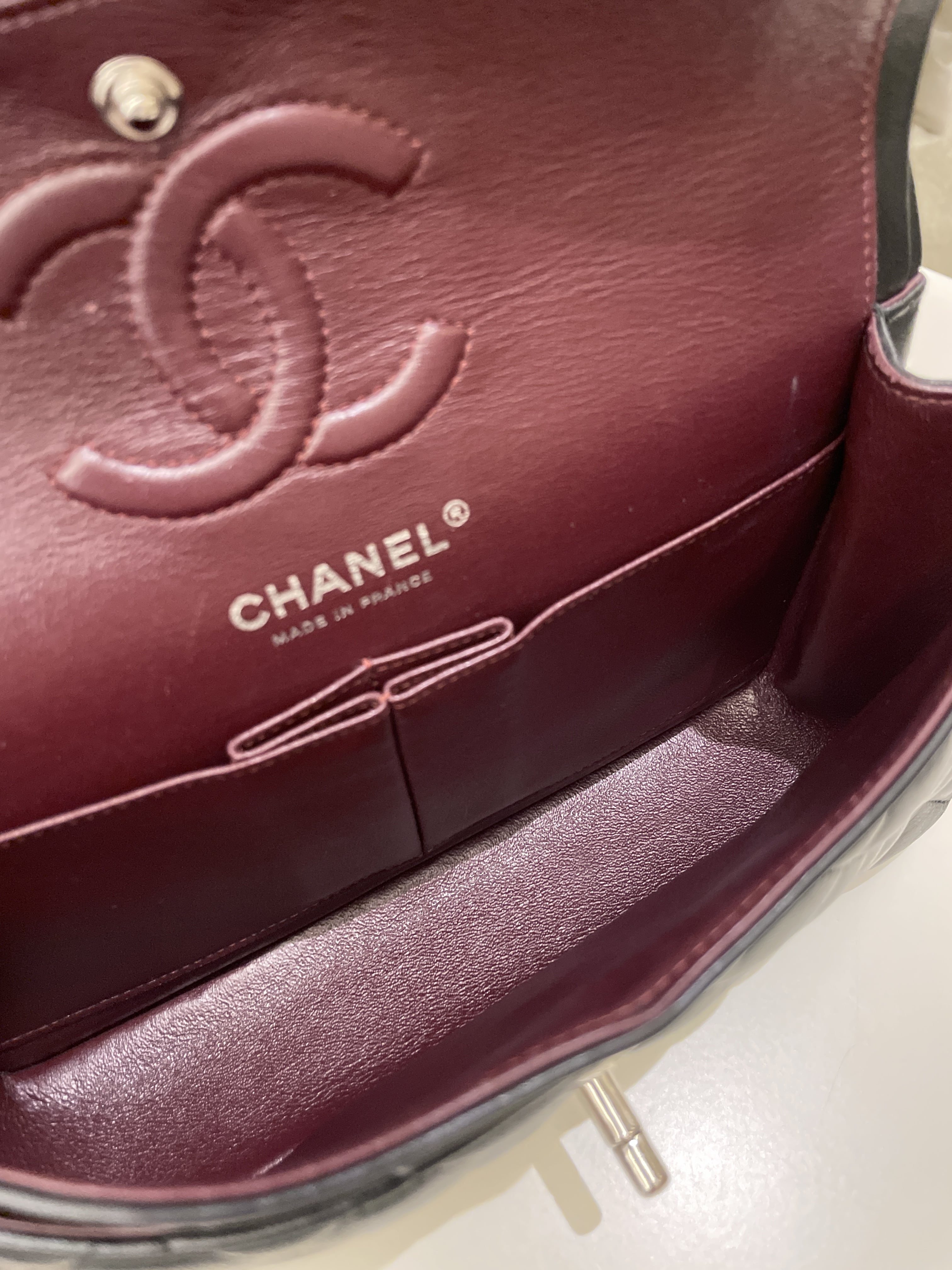 Chanel Classic Quilted Small Double Flap Black Lambskin