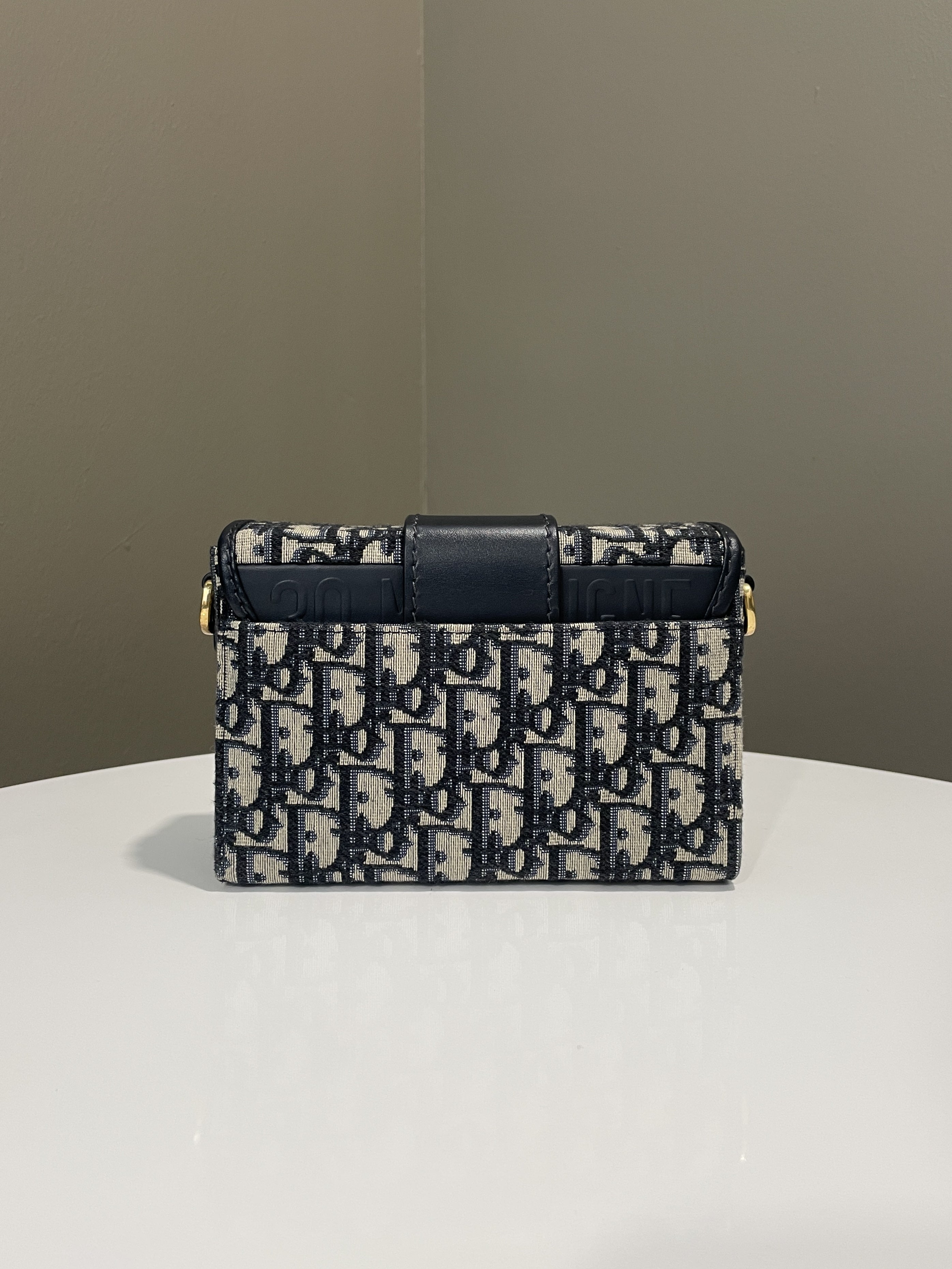 Dior Montaigne 30 Box Bag Blue Oblique
