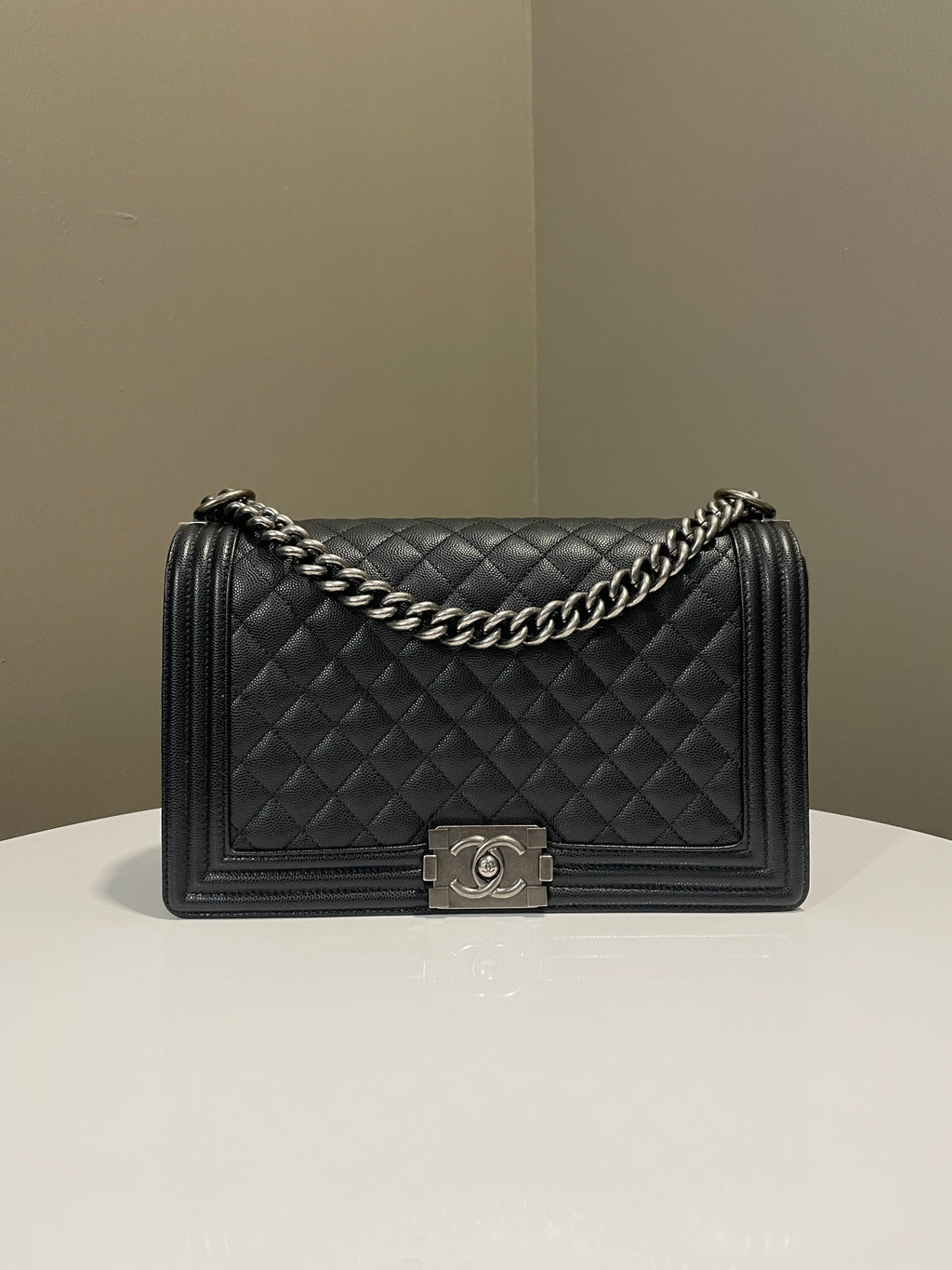 Chanel Quilted New Medium Boy Black Caviar