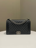 Chanel Quilted New Medium Boy Black Caviar
