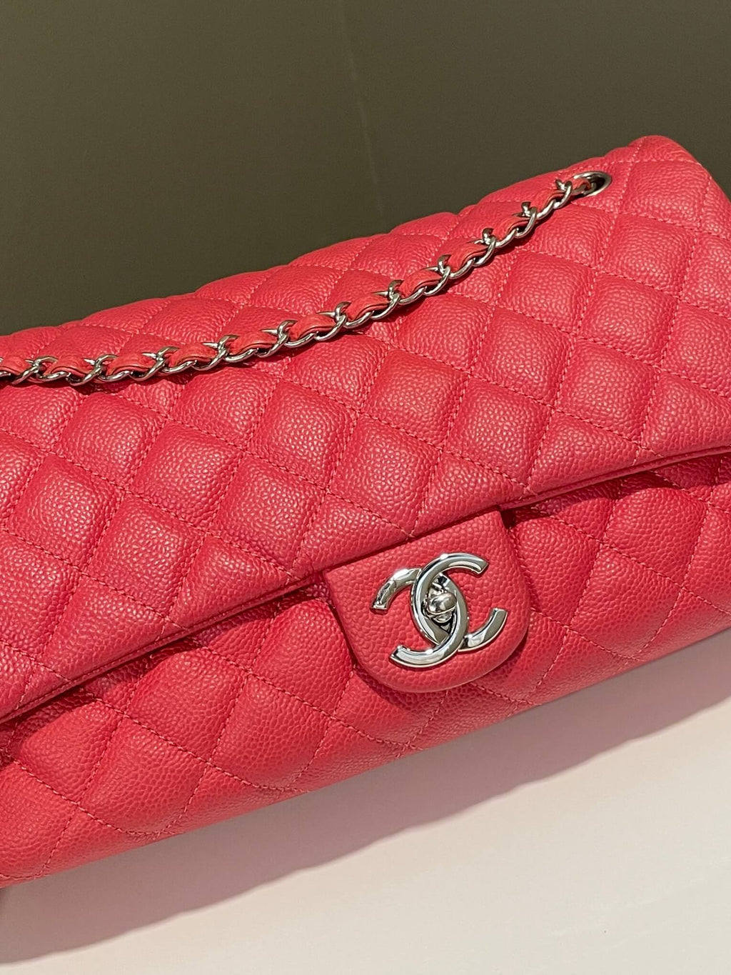 Chanel Easy Flap Pink Caviar