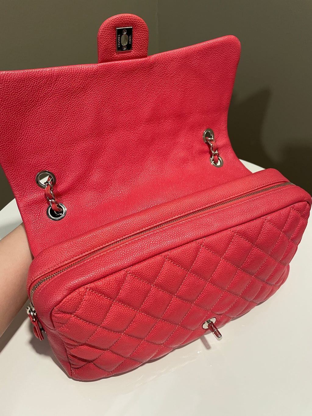 Chanel Easy Flap Pink Caviar