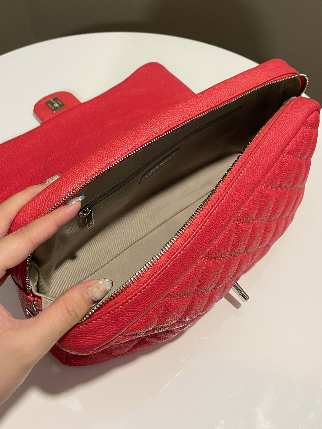 Chanel Easy Flap Pink Caviar