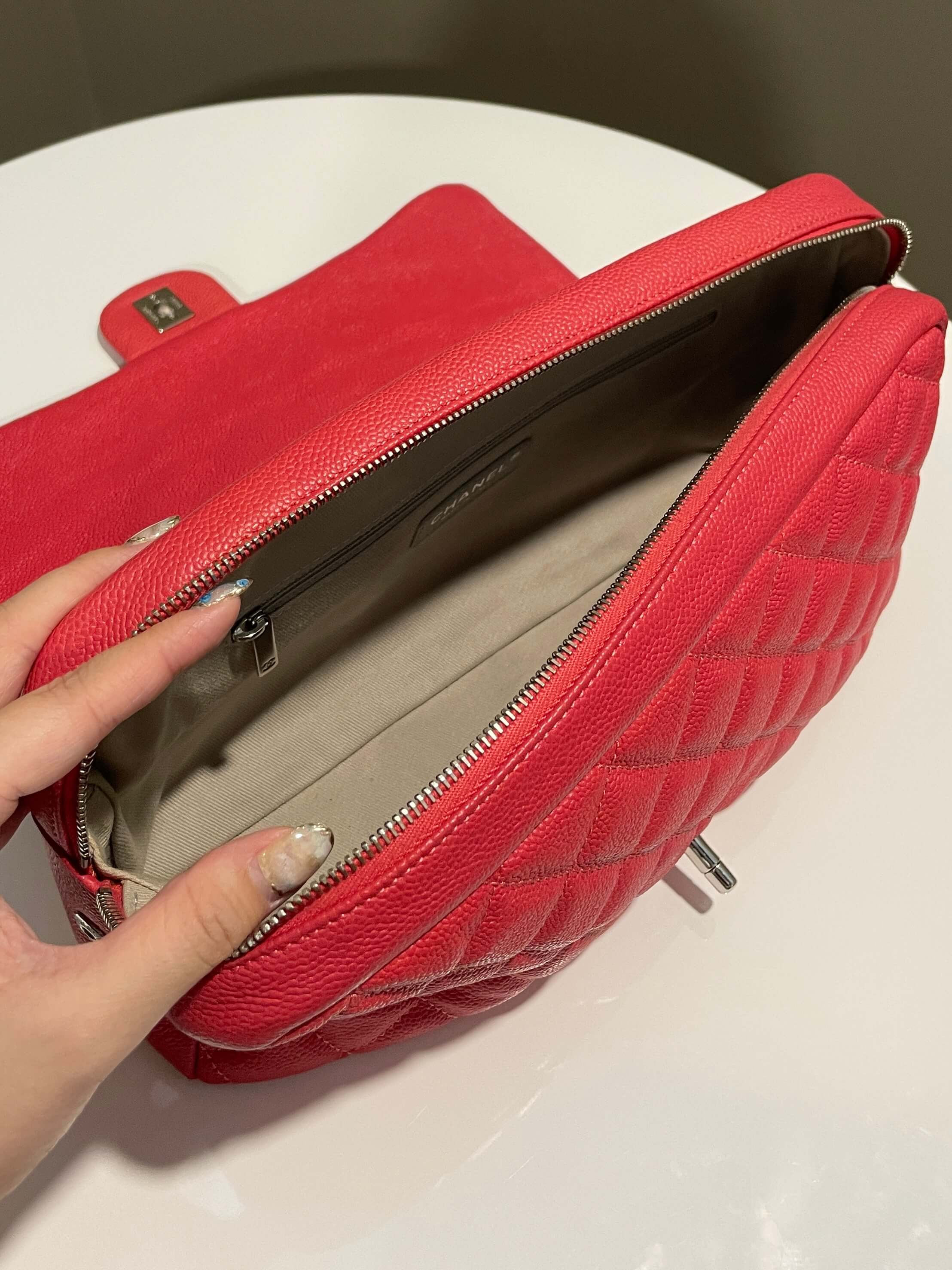 Chanel Easy Flap Pink Caviar