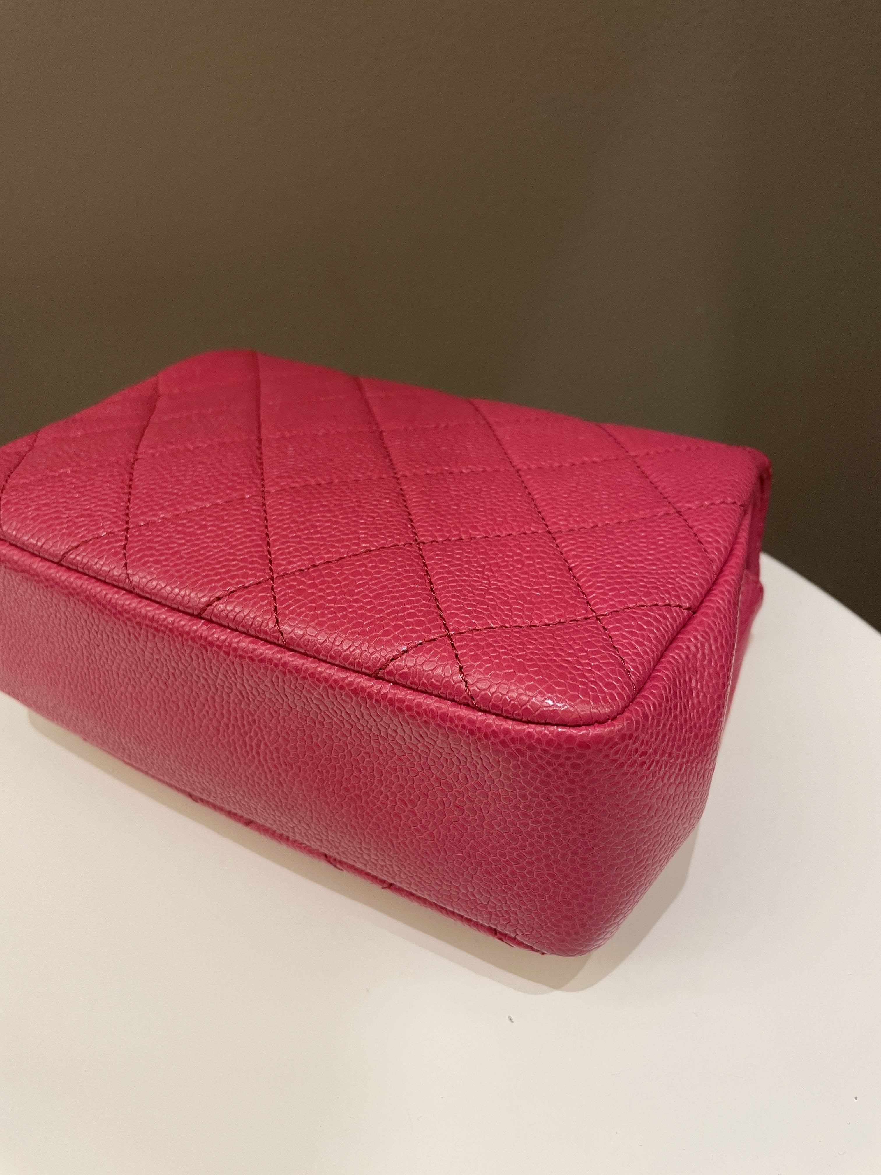 Chanel Quilted Incognito Mini Square Rose Pink Caviar