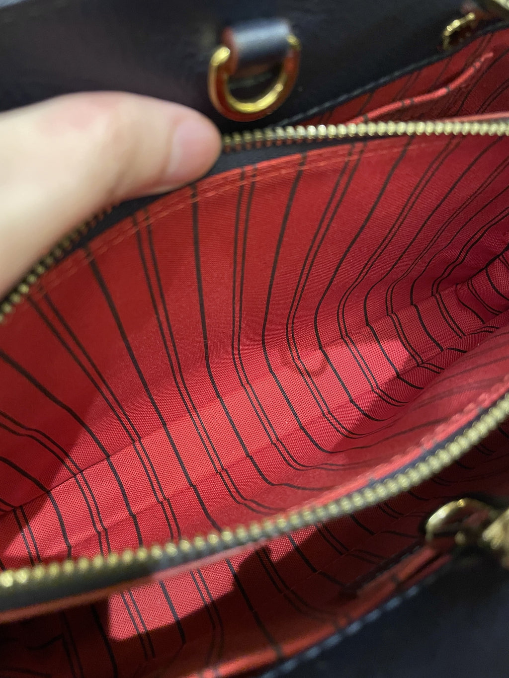 Louis Vuitton Montaigne BB Blue Empreinte