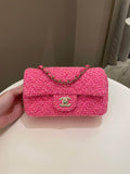 Chanel Classic Mini Rectangular Pink Tweed