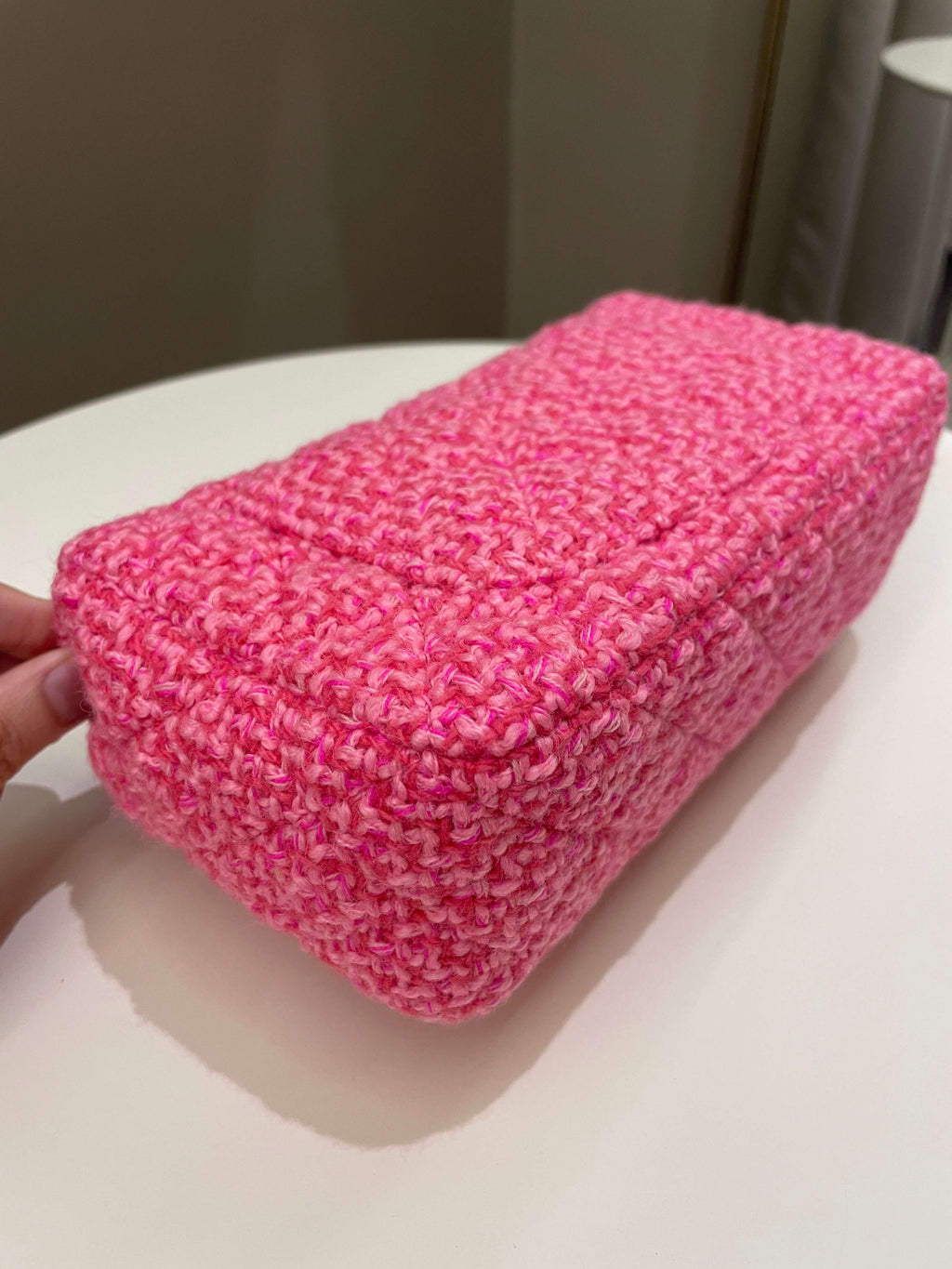 Chanel Classic Mini Rectangular Pink Tweed