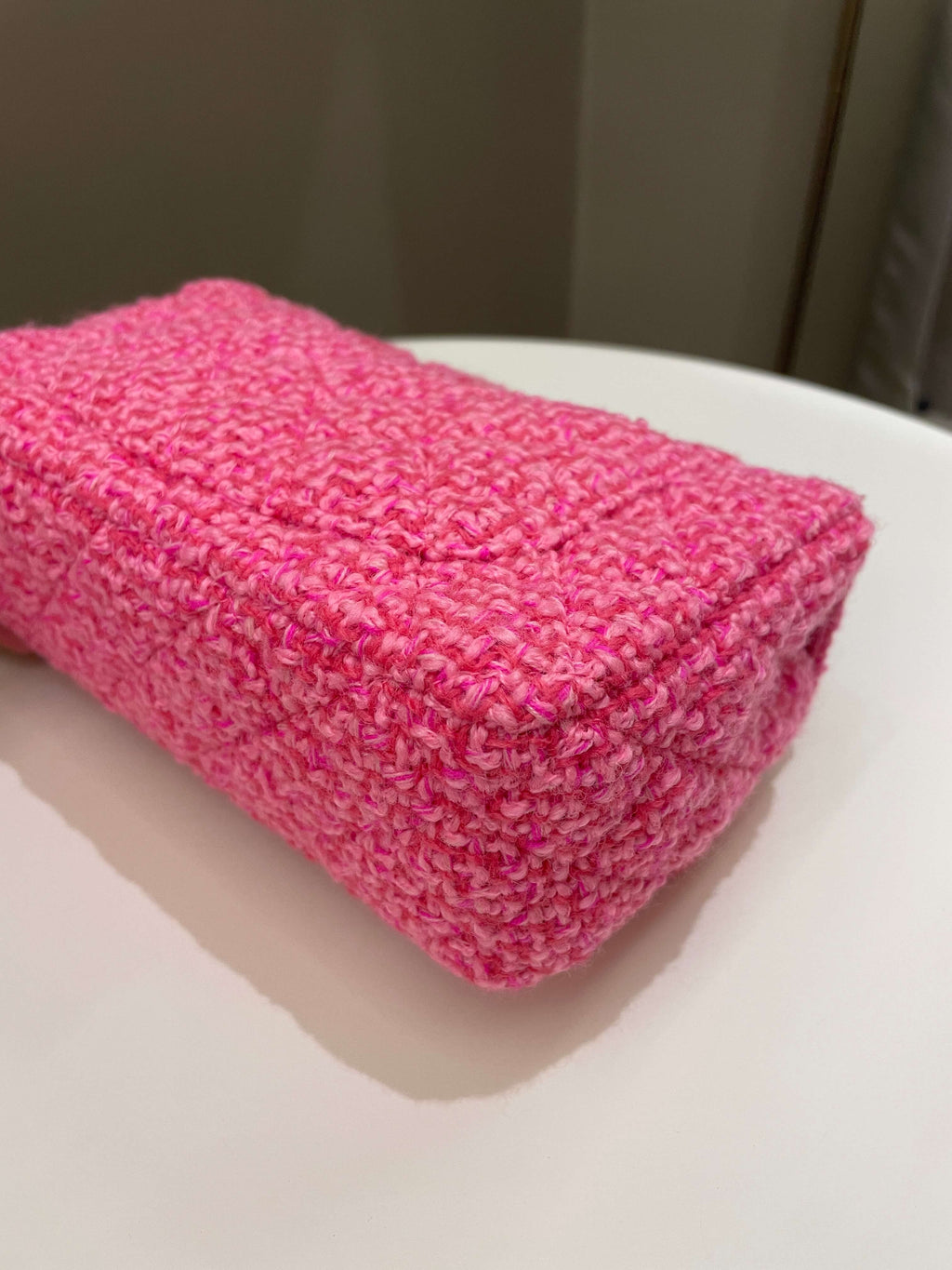 Chanel Classic Mini Rectangular Pink Tweed