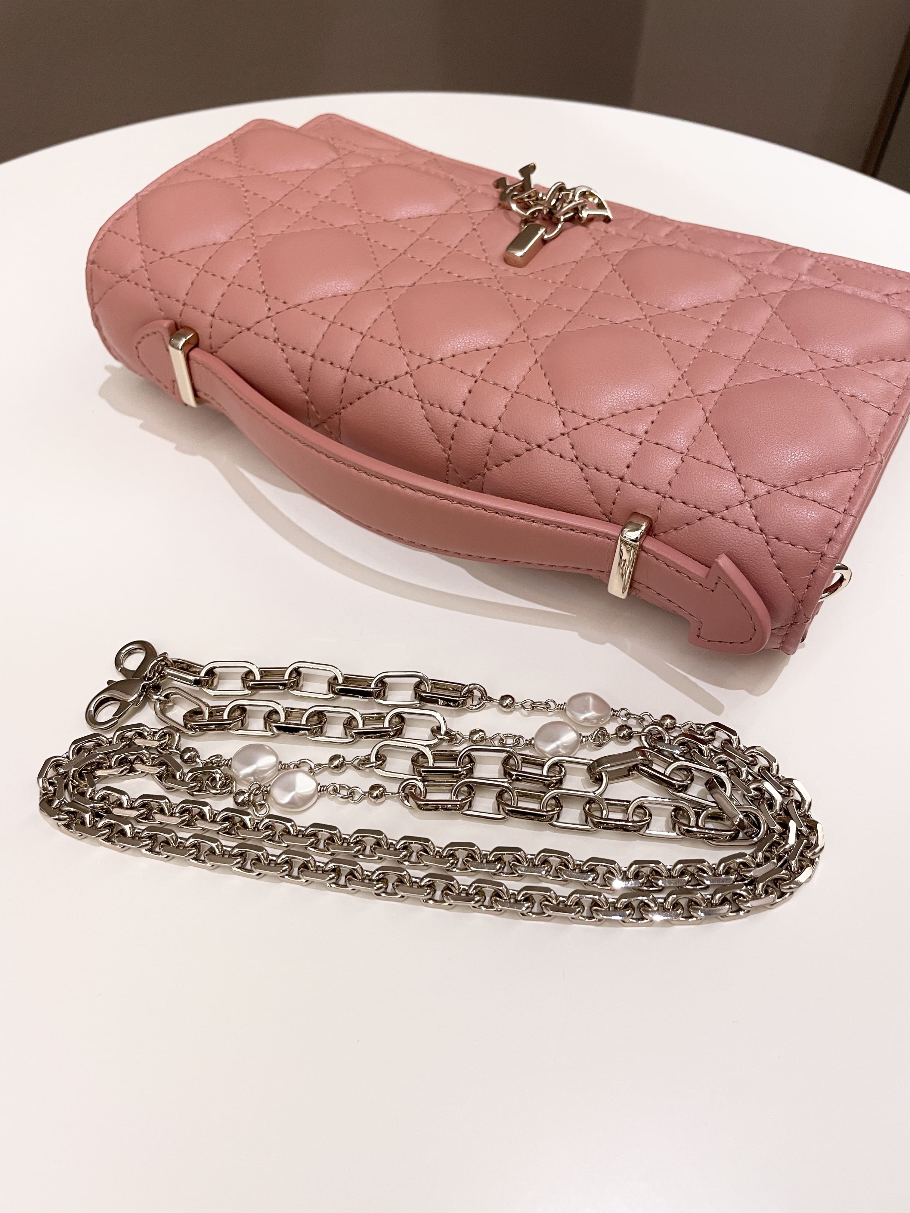 Dior Miss Mini Bag Rose Des Vents Lambskin