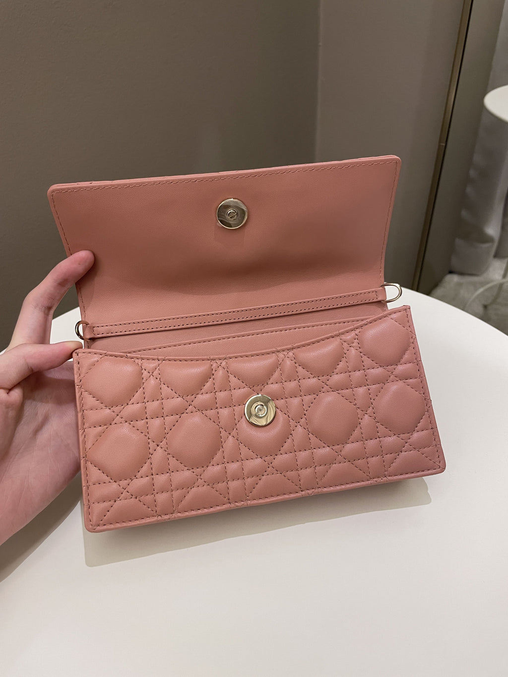 Dior Miss Mini Bag Rose Des Vents Lambskin