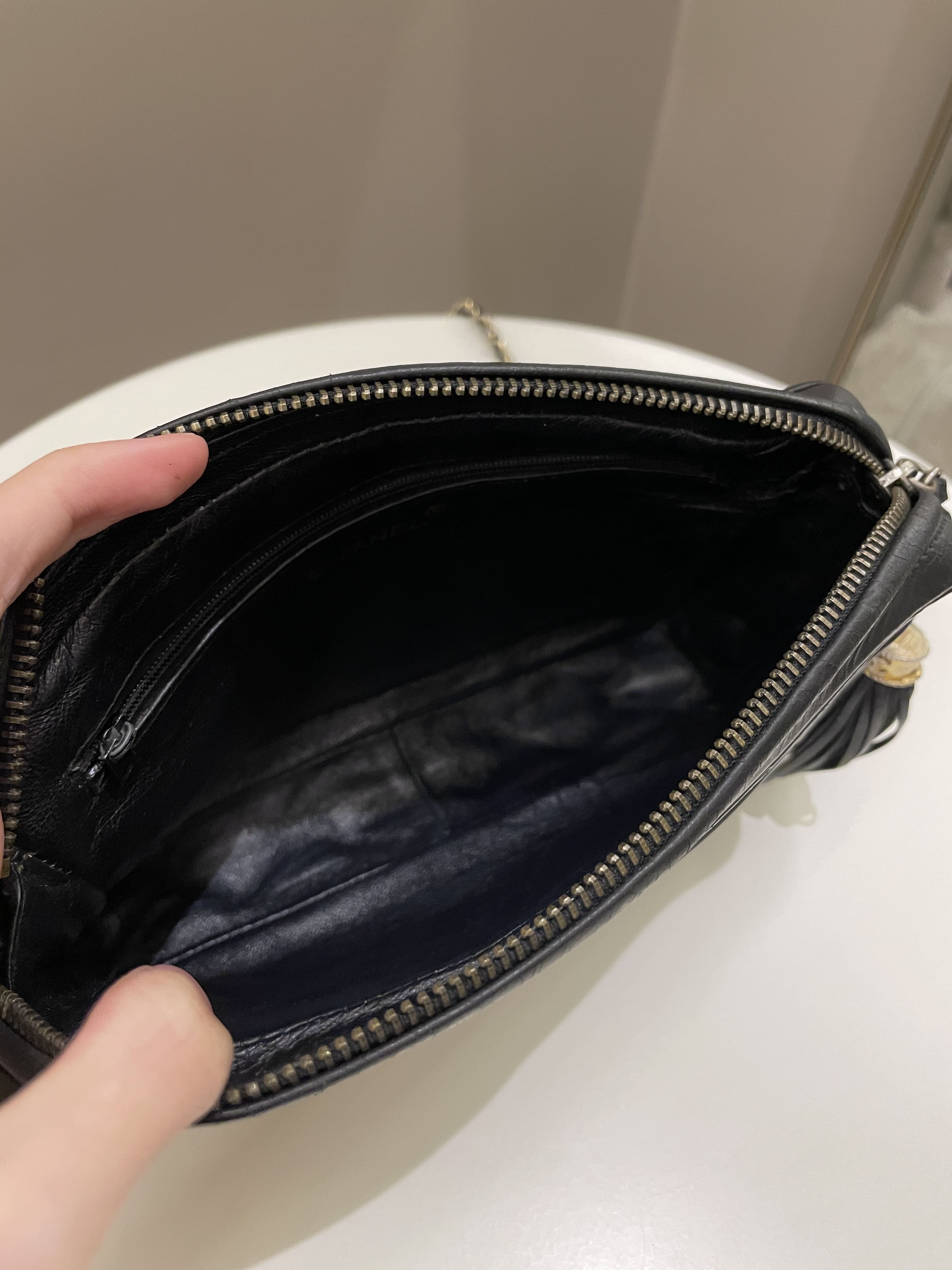 ÃƒÂ¯Ã‚Â»Ã‚Â¿ÃƒÂ¯Ã‚Â»Ã‚Â¿Chanel Vintage Camera Bag Tassle Black Lambskin