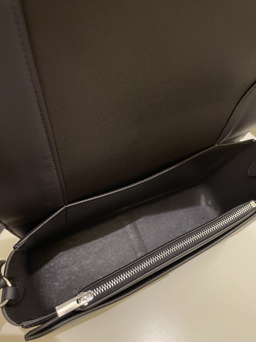 Celine Bi-Colour Medium Frame Bag  Rose Black Calfskin