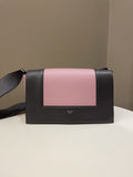 Celine Bi-Colour Medium Frame Bag  Rose Black Calfskin