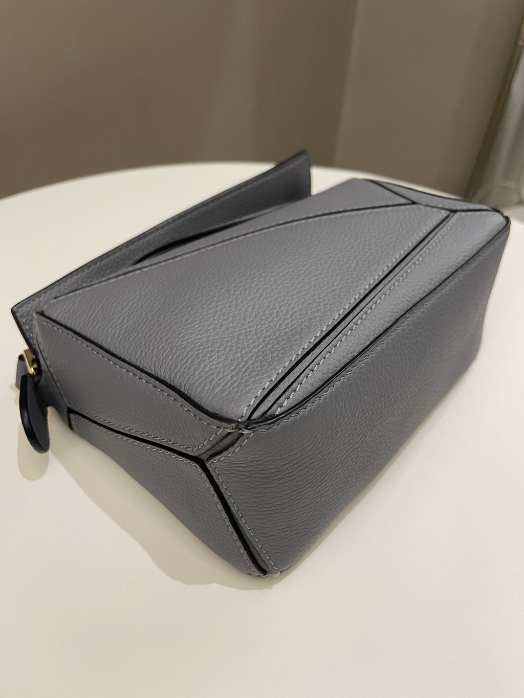 Loewe Mini Puzzle Bag Grey Grainy Calfskin