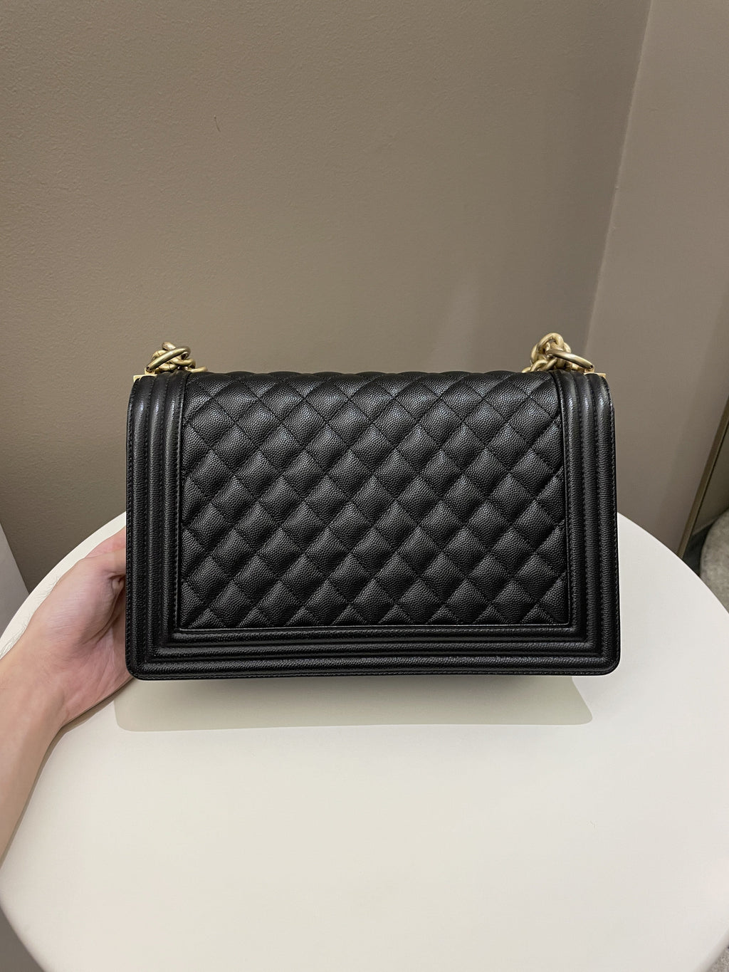 Chanel Quilted New Medium Boy Black Caviar
