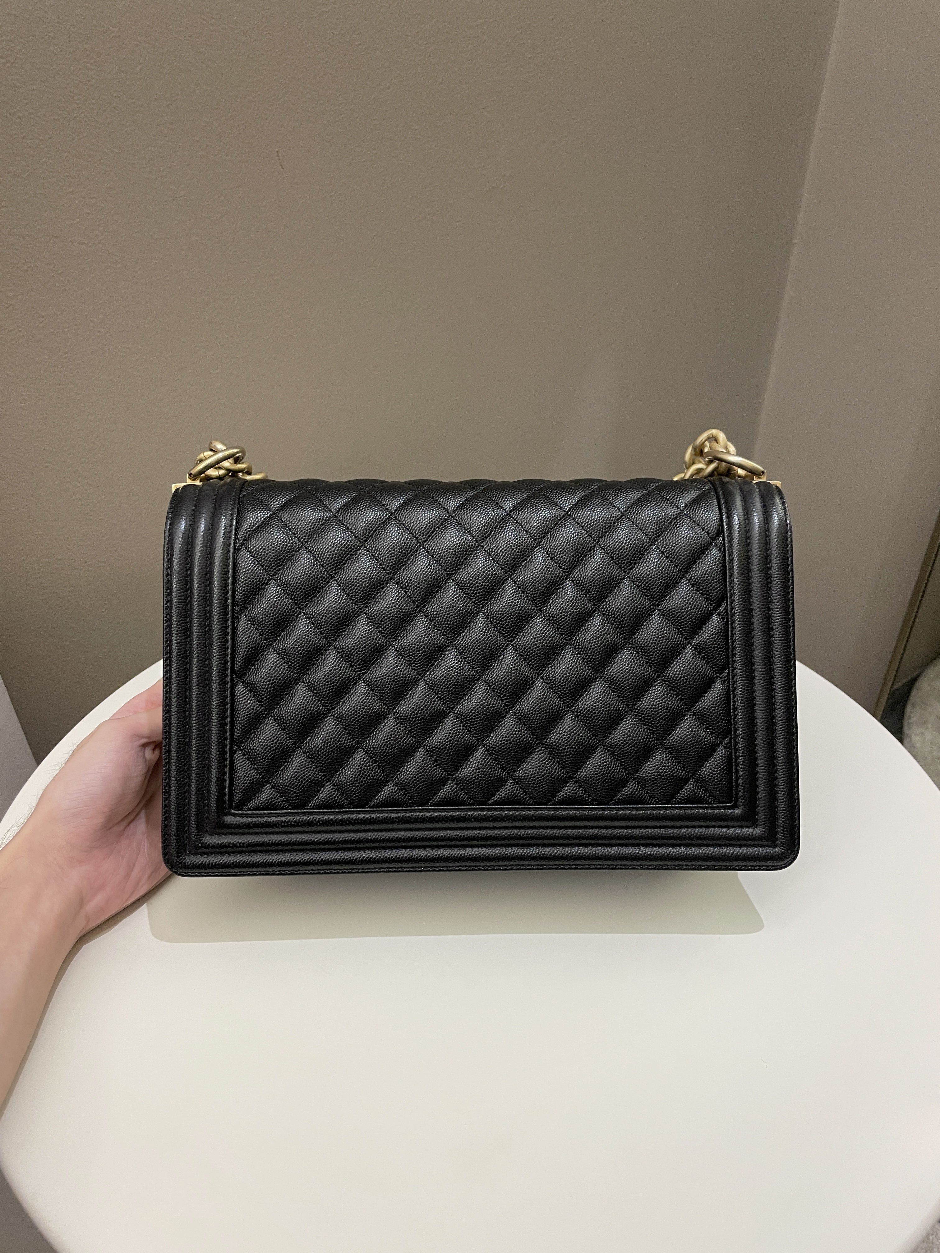 Chanel Quilted New Medium Boy Black Caviar