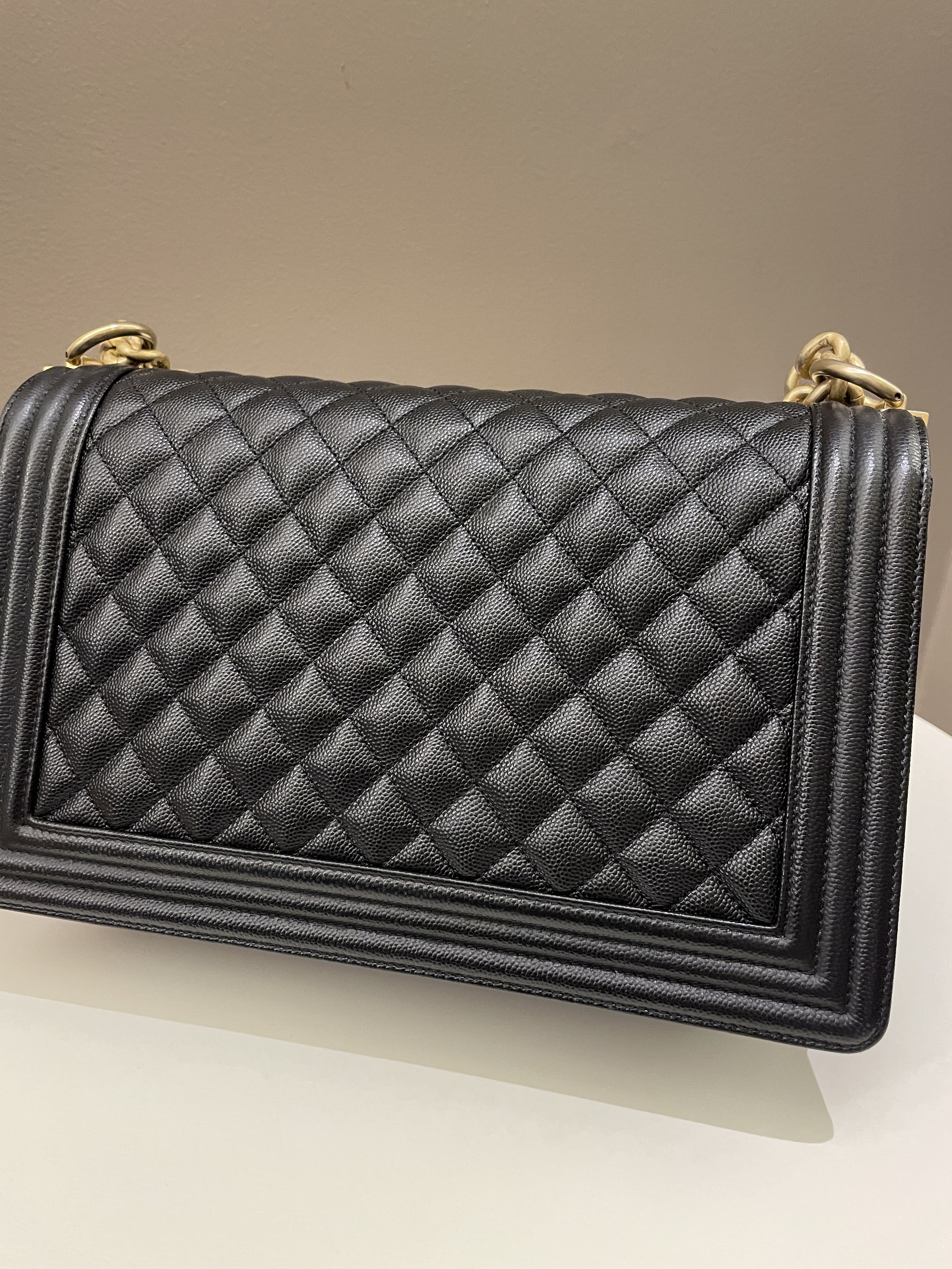 Chanel Quilted New Medium Boy Black Caviar