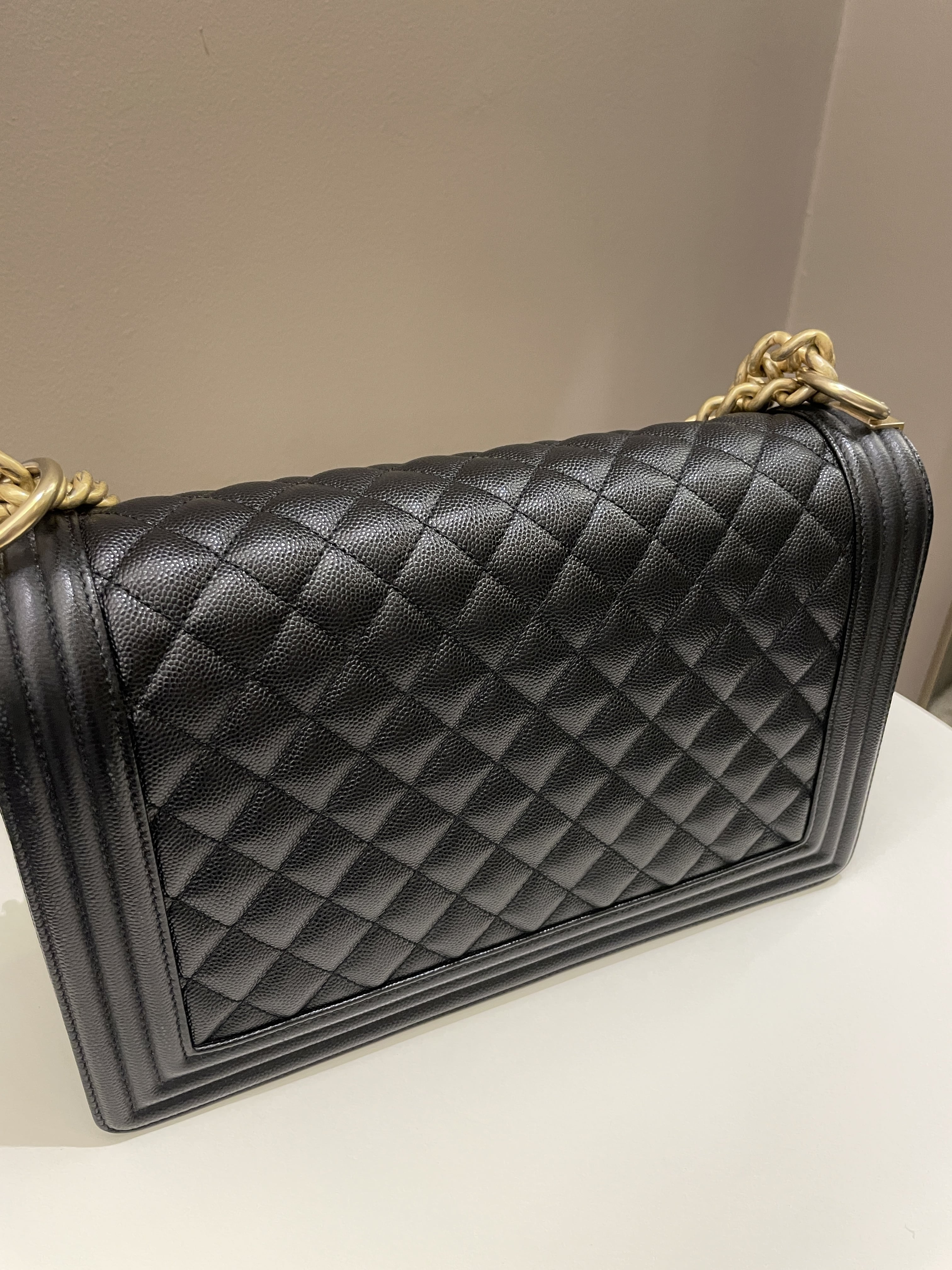 Chanel Quilted New Medium Boy Black Caviar