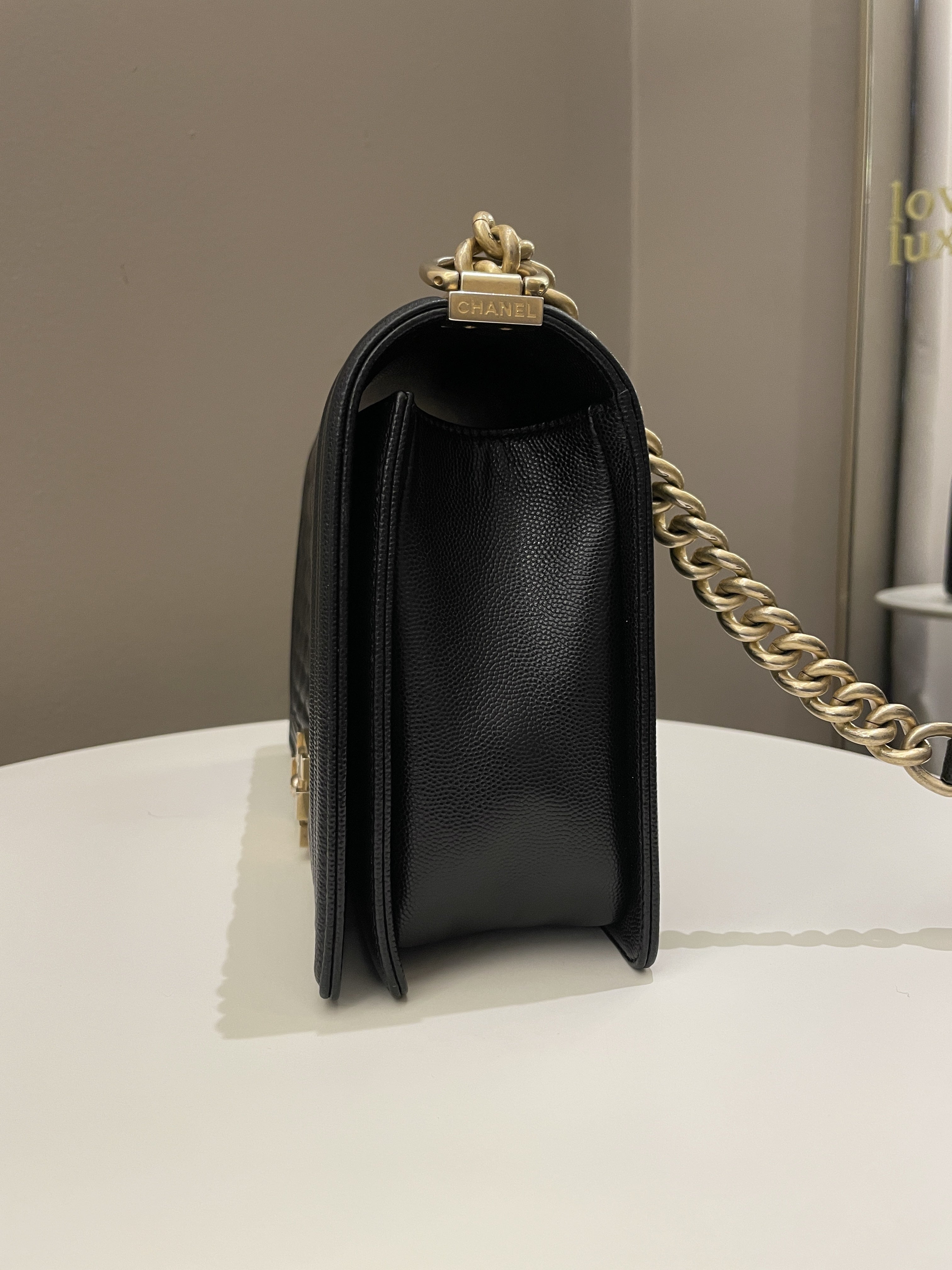 Chanel Quilted New Medium Boy Black Caviar