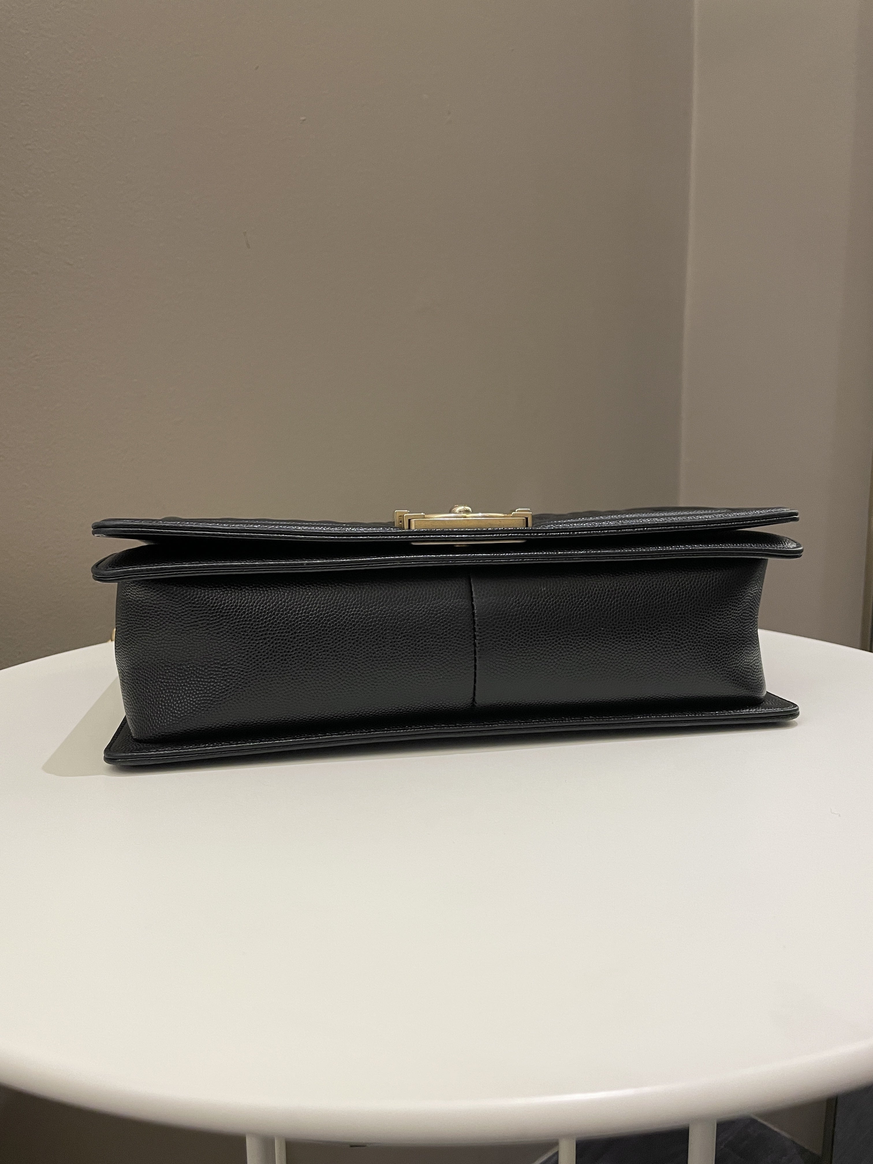 Chanel Quilted New Medium Boy Black Caviar