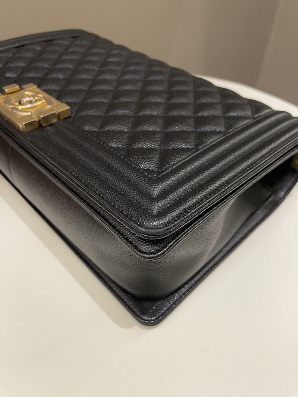 Chanel Quilted New Medium Boy Black Caviar