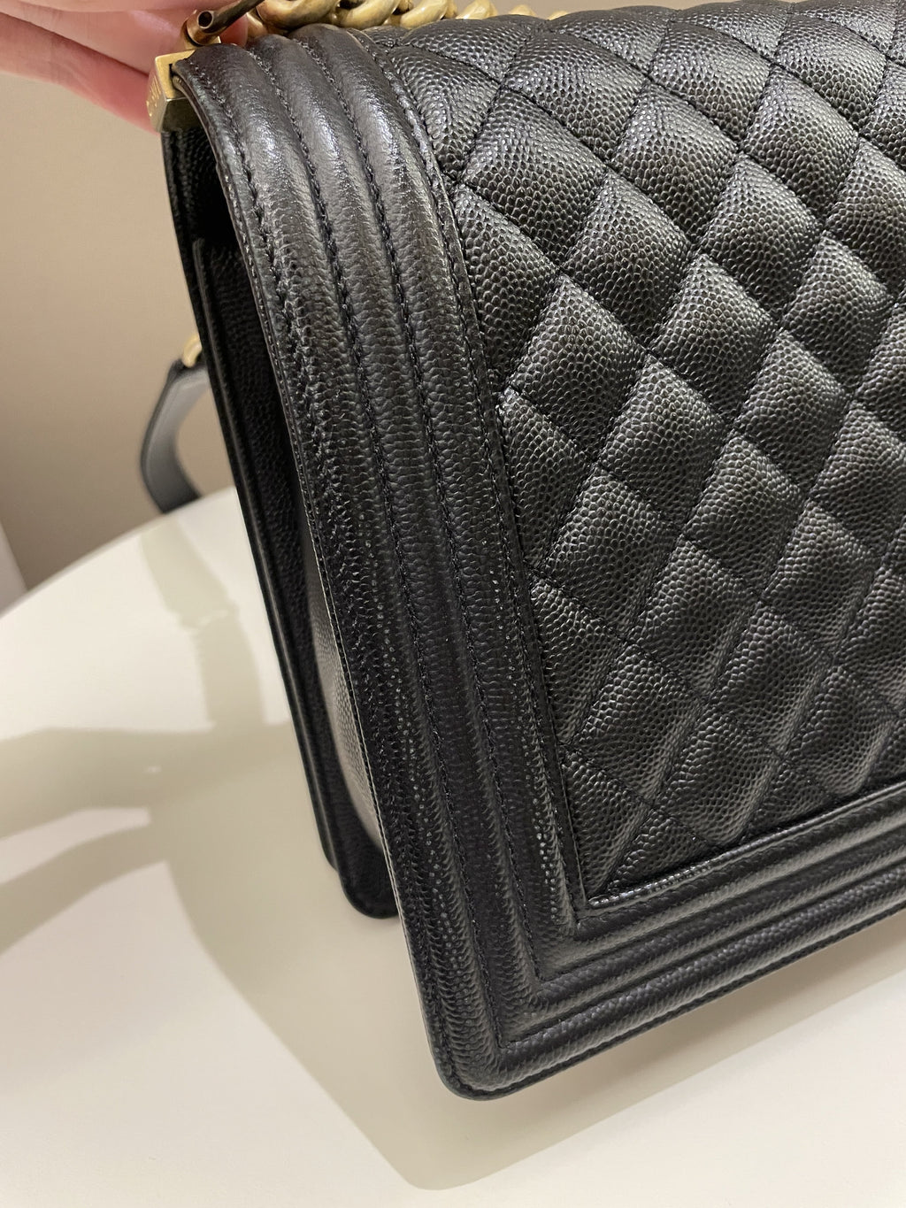 Chanel Quilted New Medium Boy Black Caviar