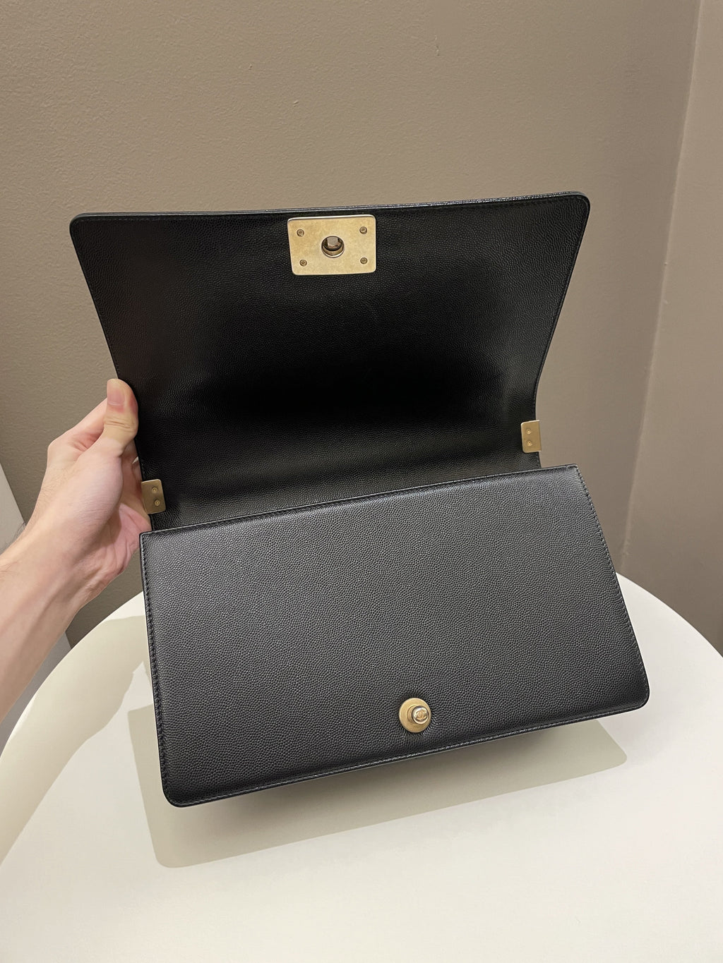 Chanel Quilted New Medium Boy Black Caviar