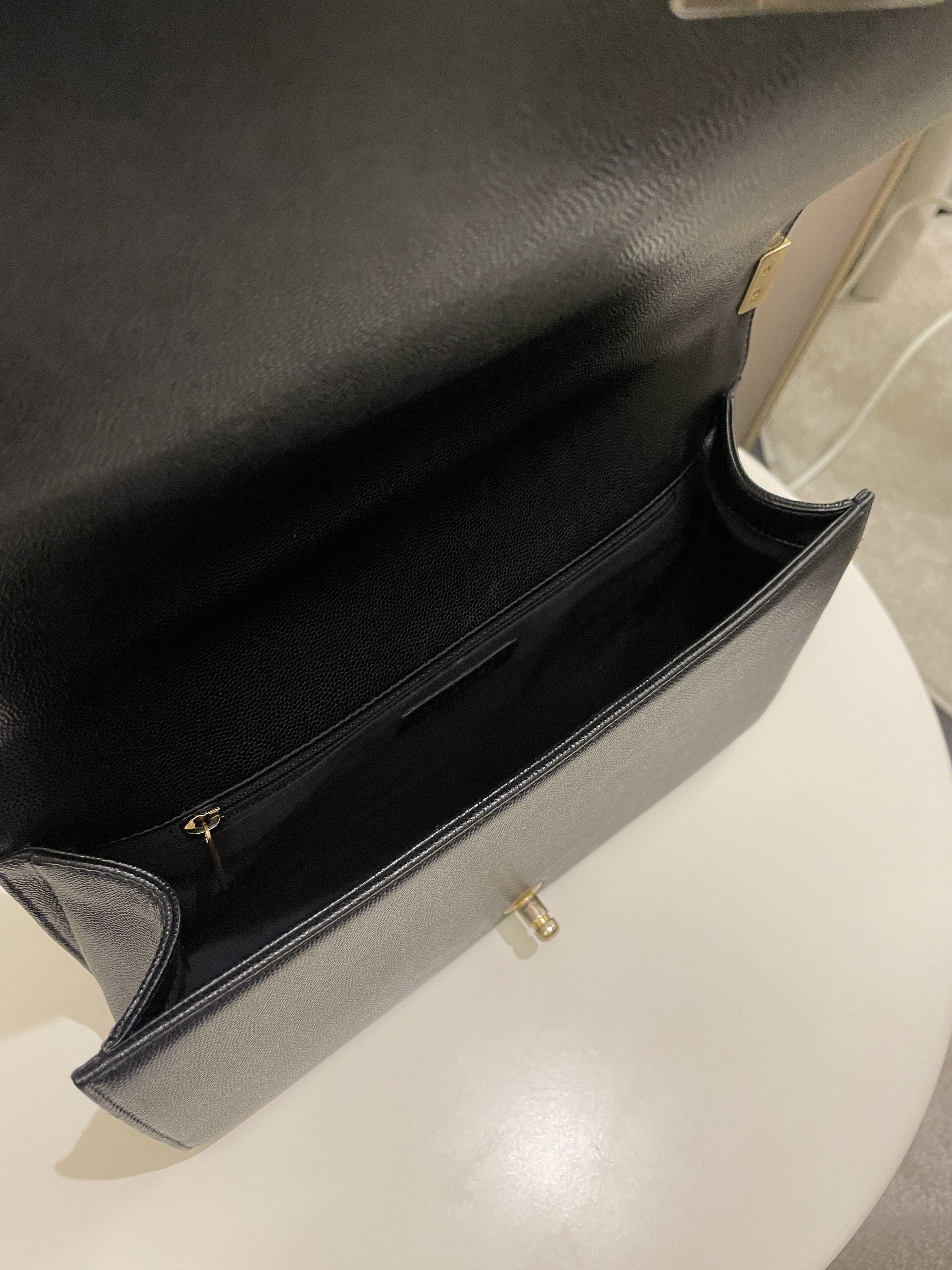 Chanel Quilted New Medium Boy Black Caviar