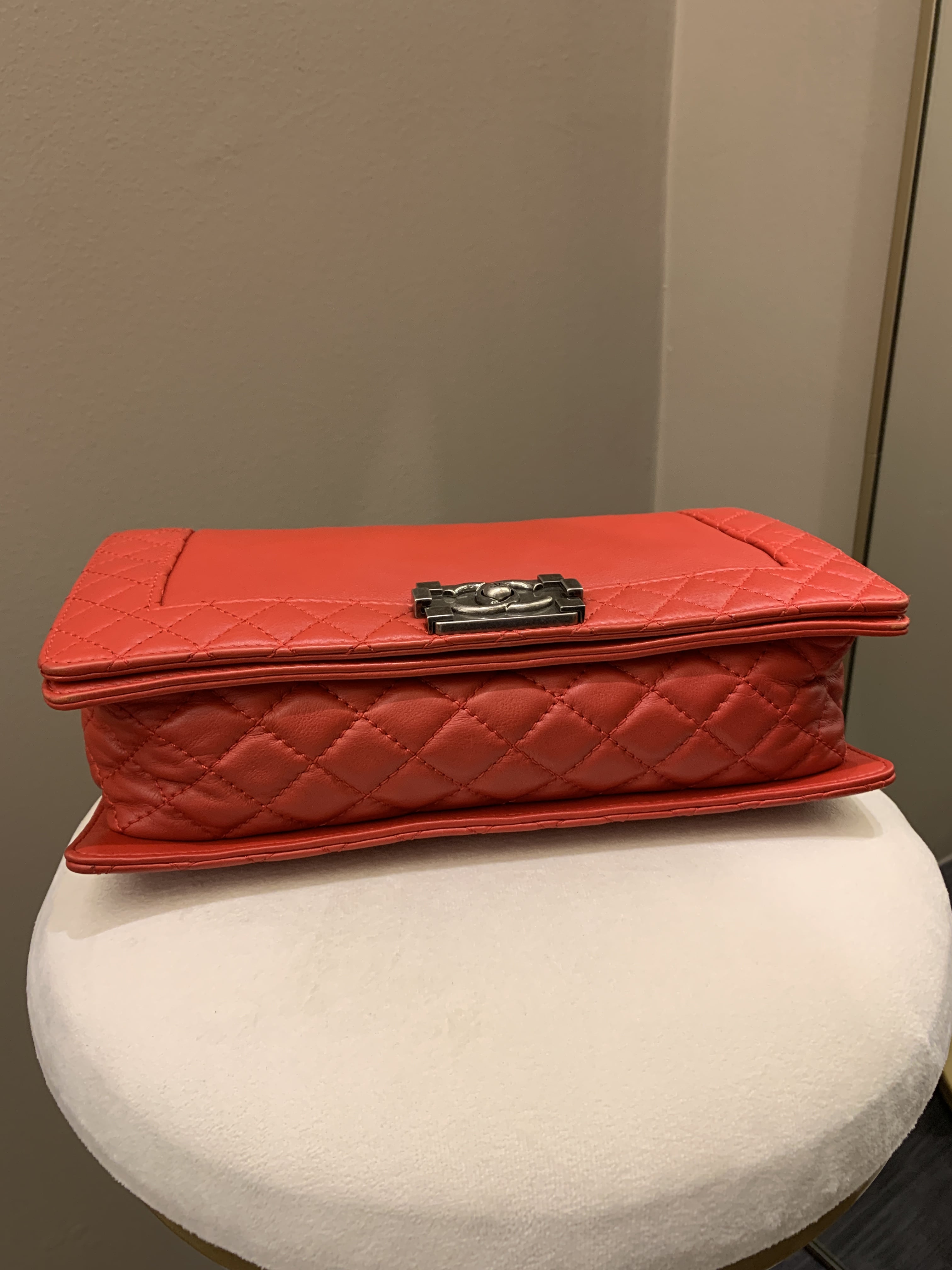Chanel Boy Reverso Red Calfskin