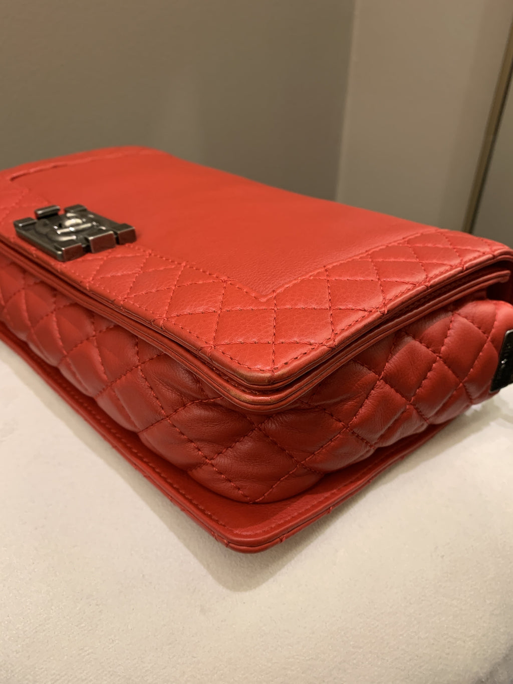 Chanel Boy Reverso Red Calfskin