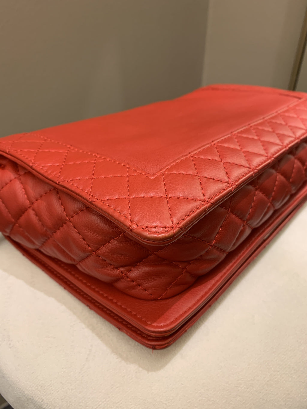 Chanel Boy Reverso Red Calfskin