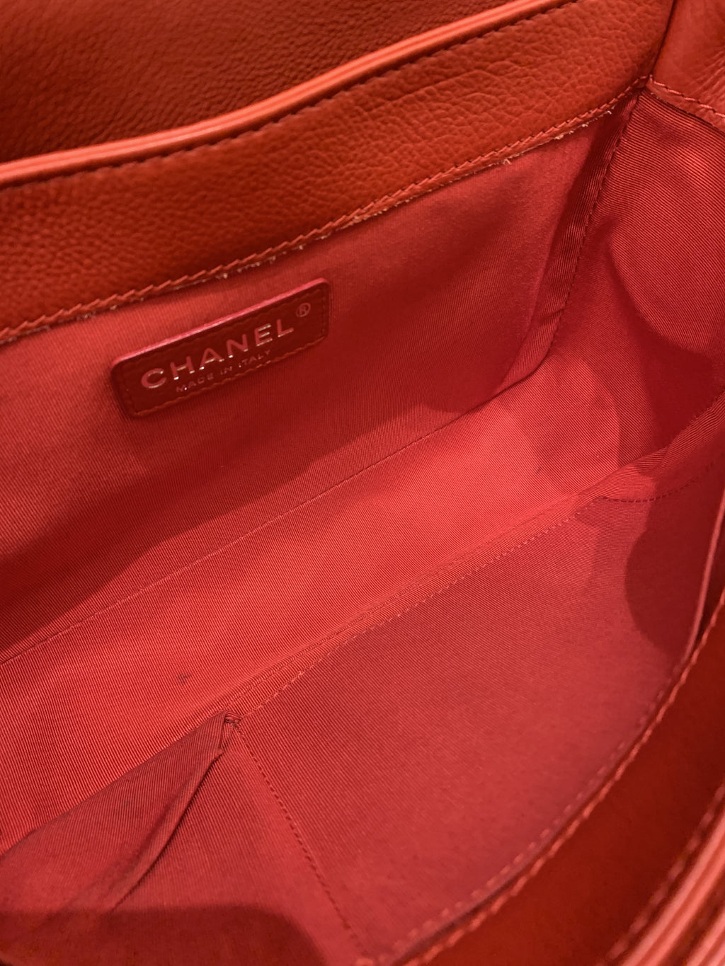 Chanel Boy Reverso Red Calfskin