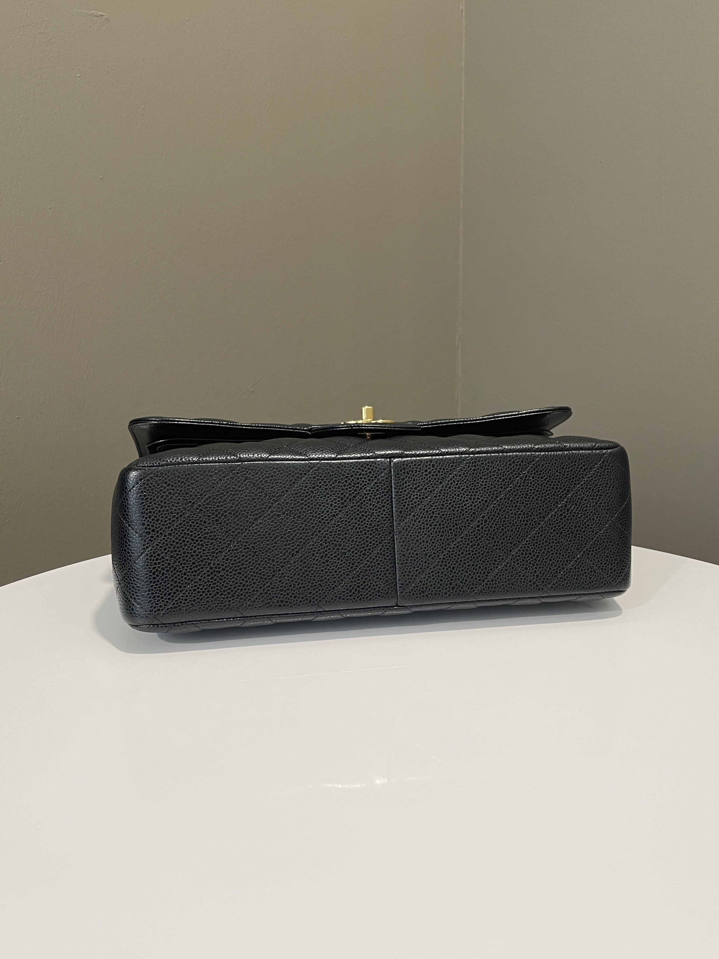 Chanel Classic Quilted Jumbo Double Flap Black Caviar