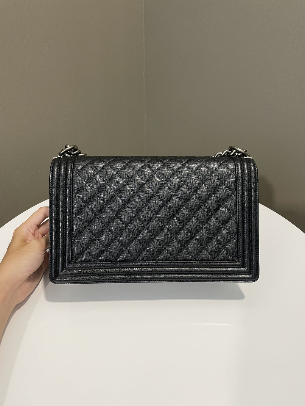 Chanel Quilted New Medium Boy Black Caviar