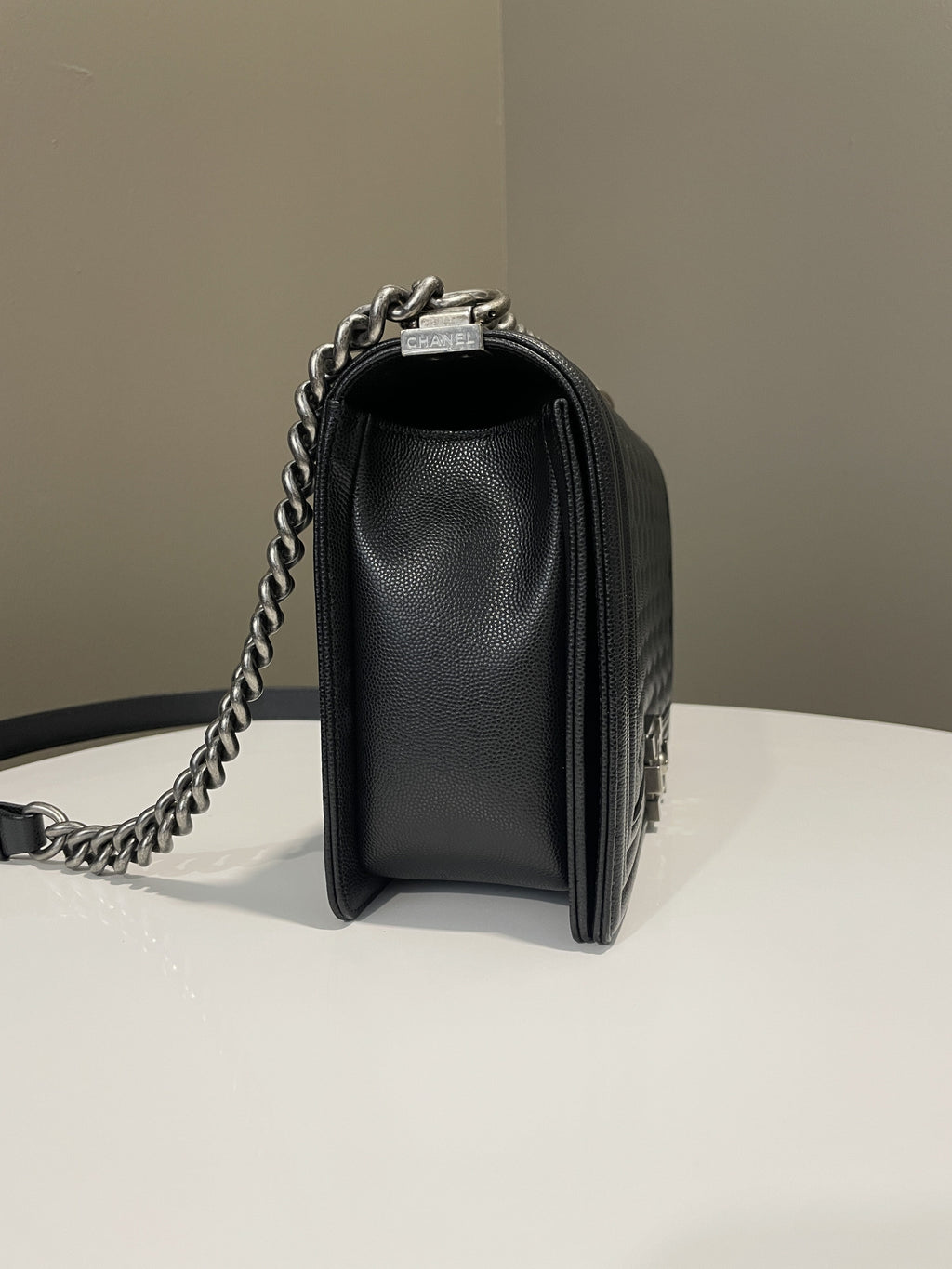Chanel Quilted New Medium Boy Black Caviar